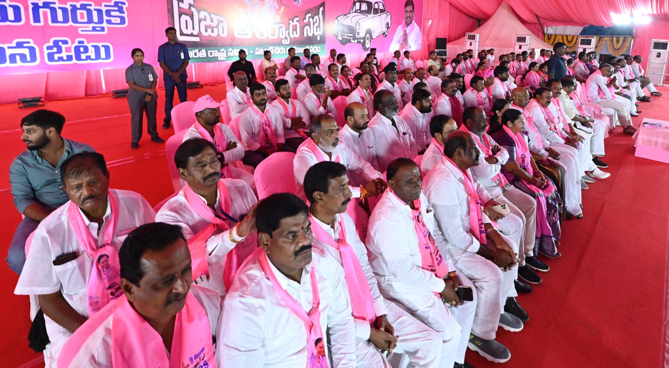 Brs Party President Kcr Participating In Praja Ashirvada Sabha At Patancheru