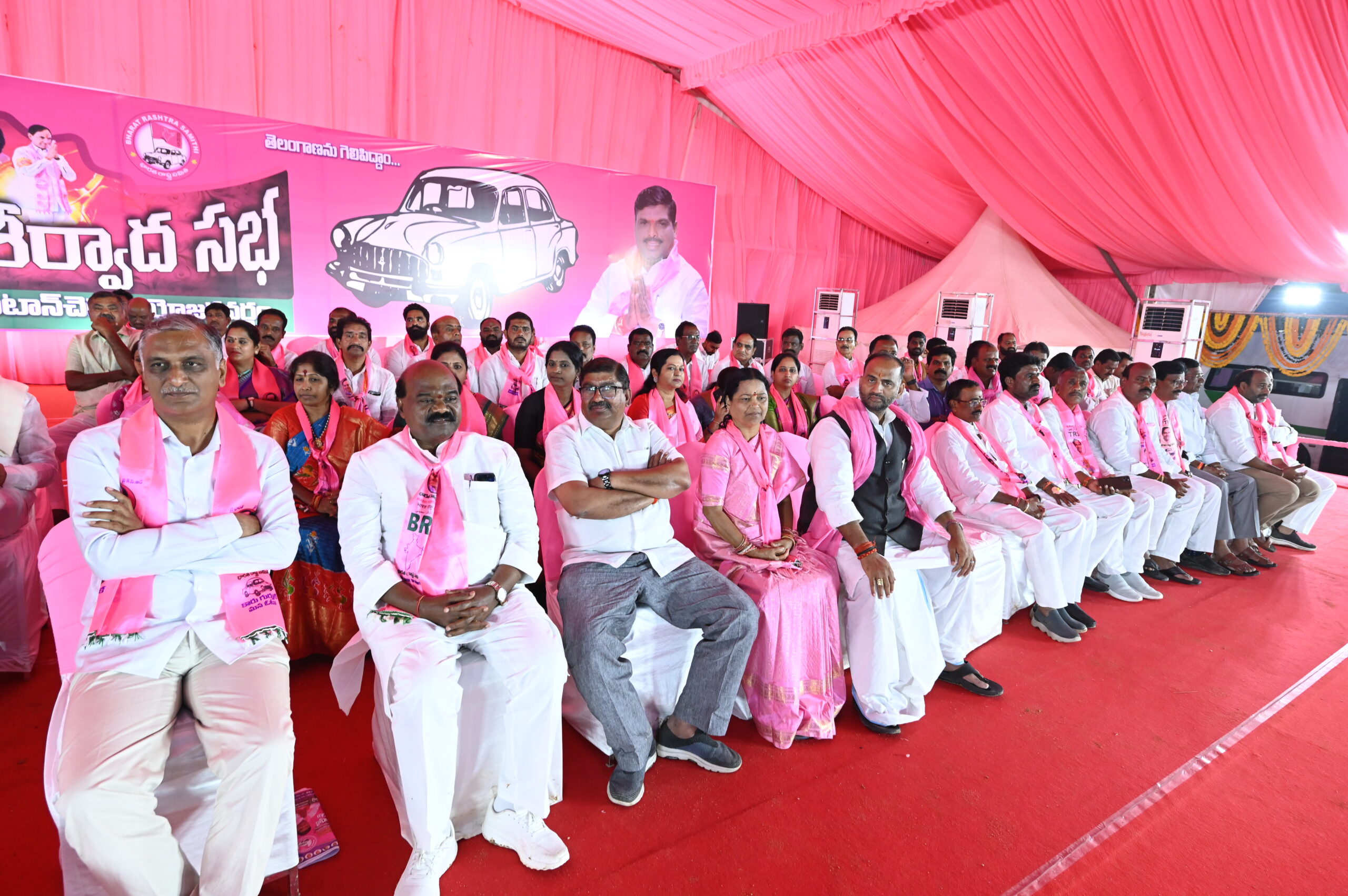 Brs Party President Kcr Participating In Praja Ashirvada Sabha At Patancheru