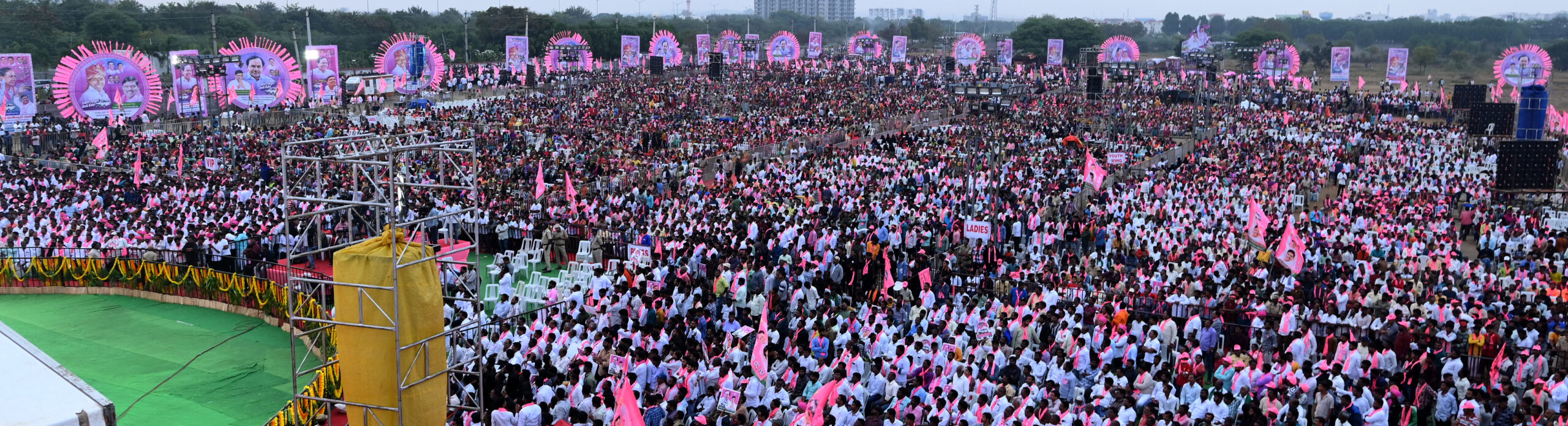 Brs Party President Kcr Participating In Praja Ashirvada Sabha At Patancheru