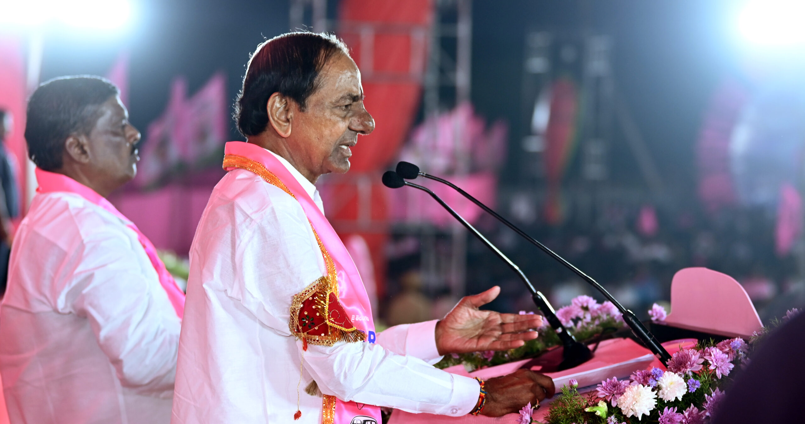 Brs Party President Kcr Participating In Praja Ashirvada Sabha At Patancheru