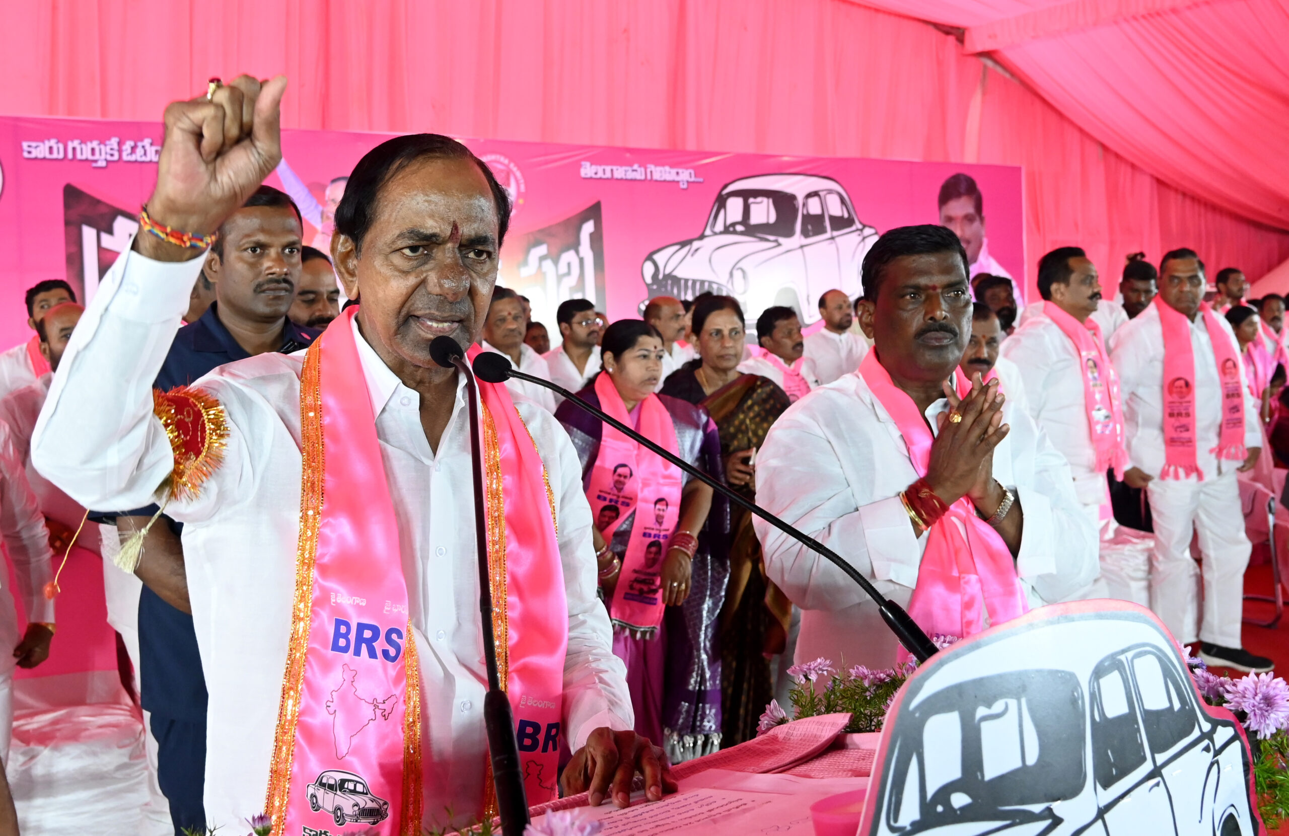 Brs Party President Kcr Participating In Praja Ashirvada Sabha At Patancheru