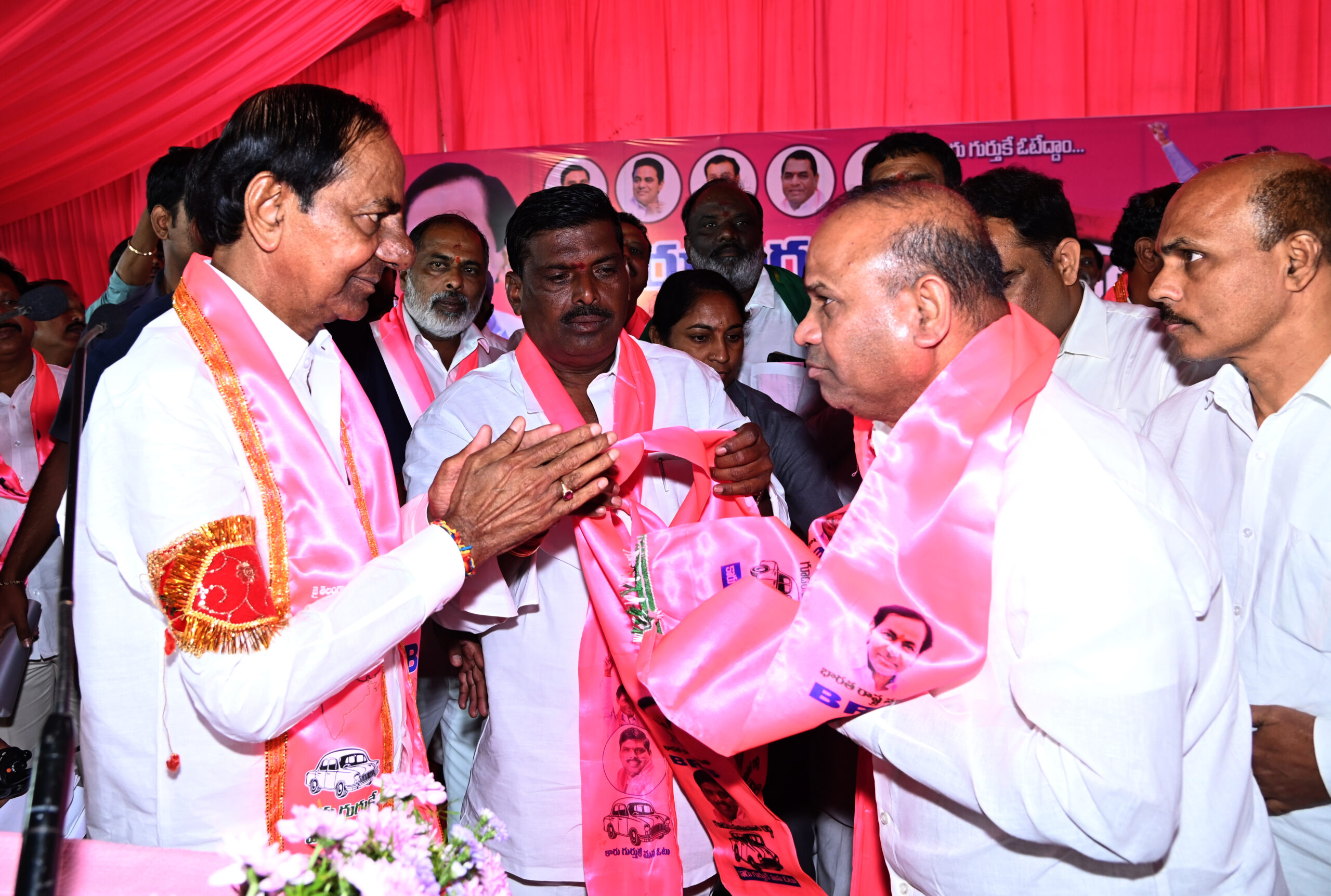 Brs Party President Kcr Participating In Praja Ashirvada Sabha At Patancheru