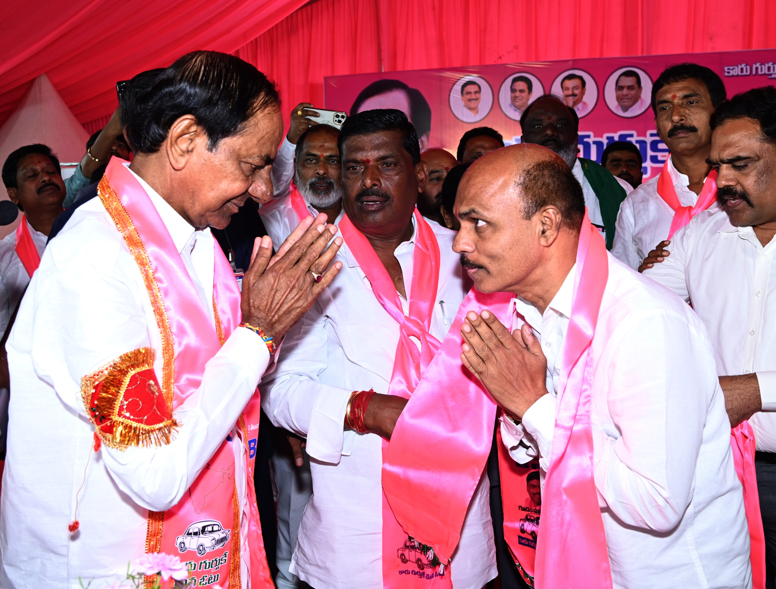 Brs Party President Kcr Participating In Praja Ashirvada Sabha At Patancheru