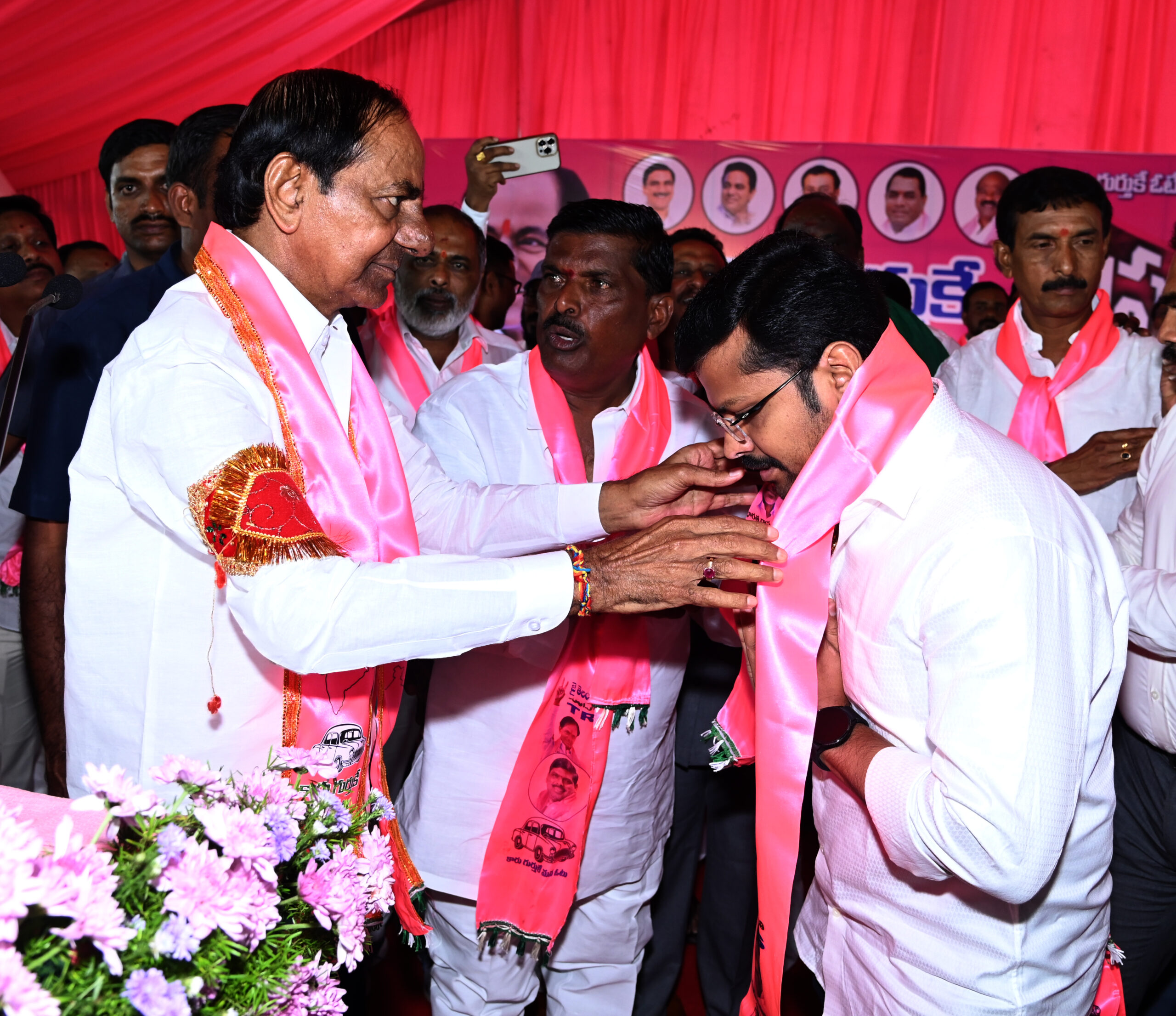 Brs Party President Kcr Participating In Praja Ashirvada Sabha At Patancheru