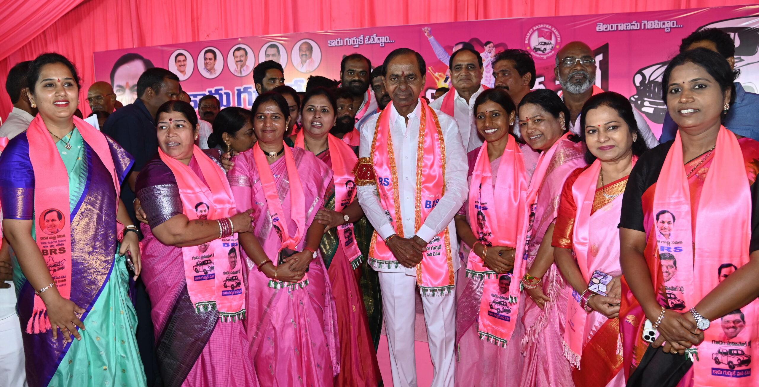 Brs Party President Kcr Participating In Praja Ashirvada Sabha At Patancheru
