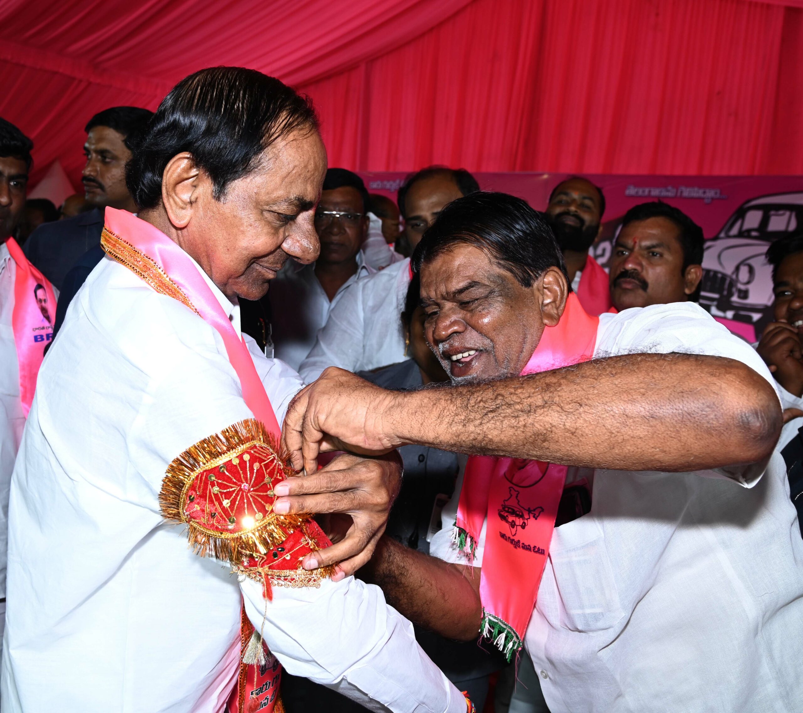 Brs Party President Kcr Participating In Praja Ashirvada Sabha At Patancheru