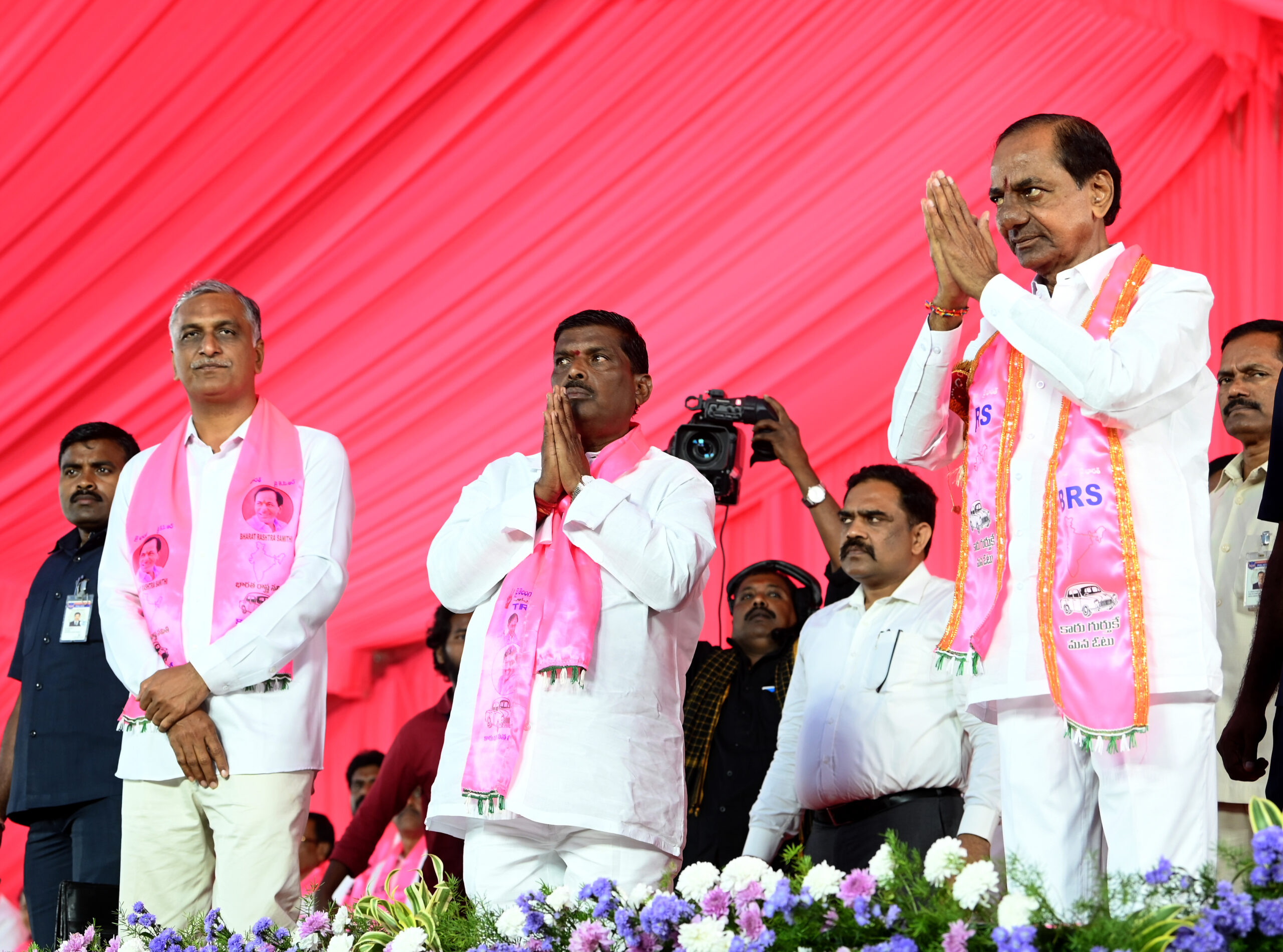 Brs Party President Kcr Participating In Praja Ashirvada Sabha At Patancheru