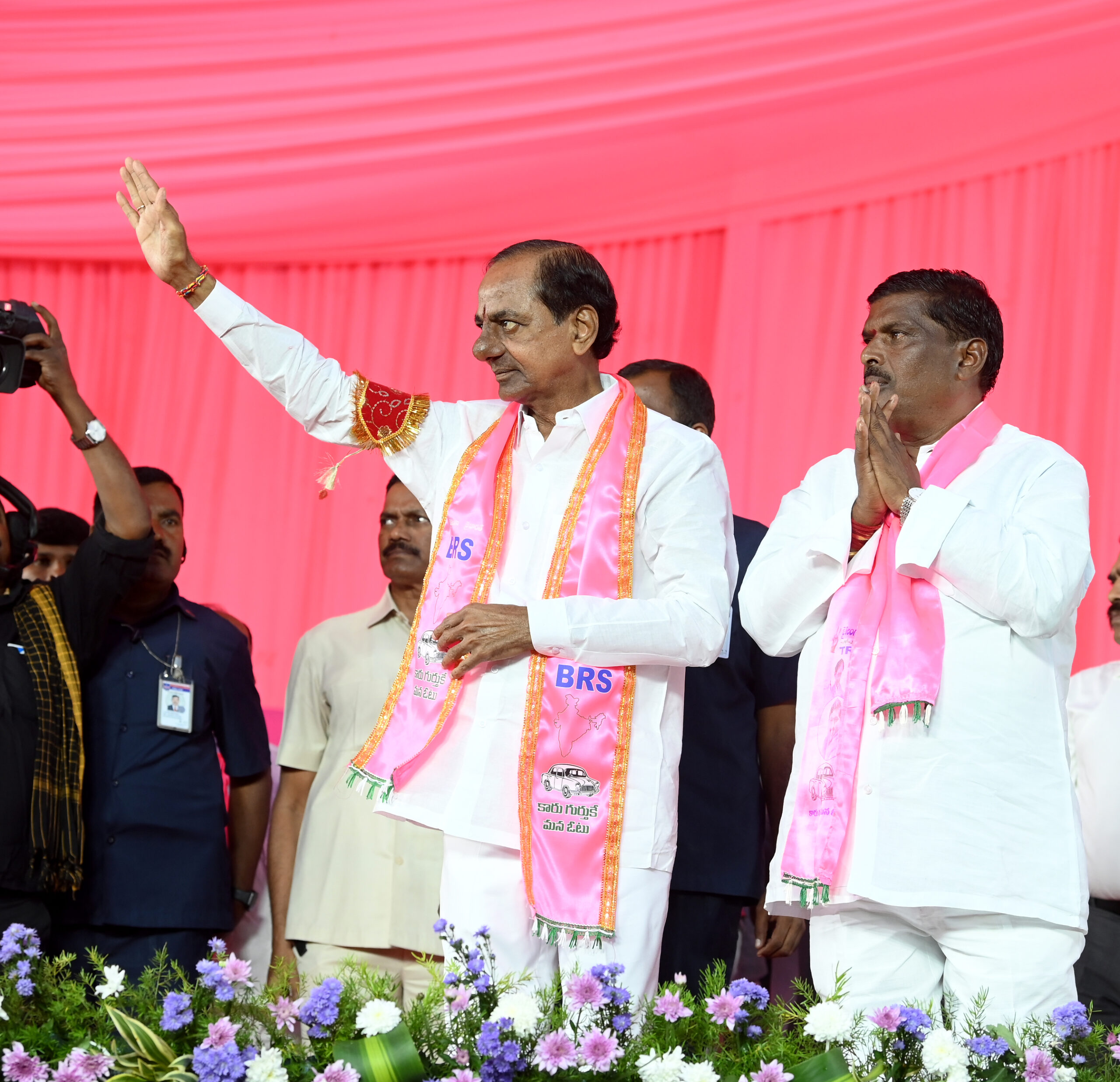 Brs Party President Kcr Participating In Praja Ashirvada Sabha At Patancheru