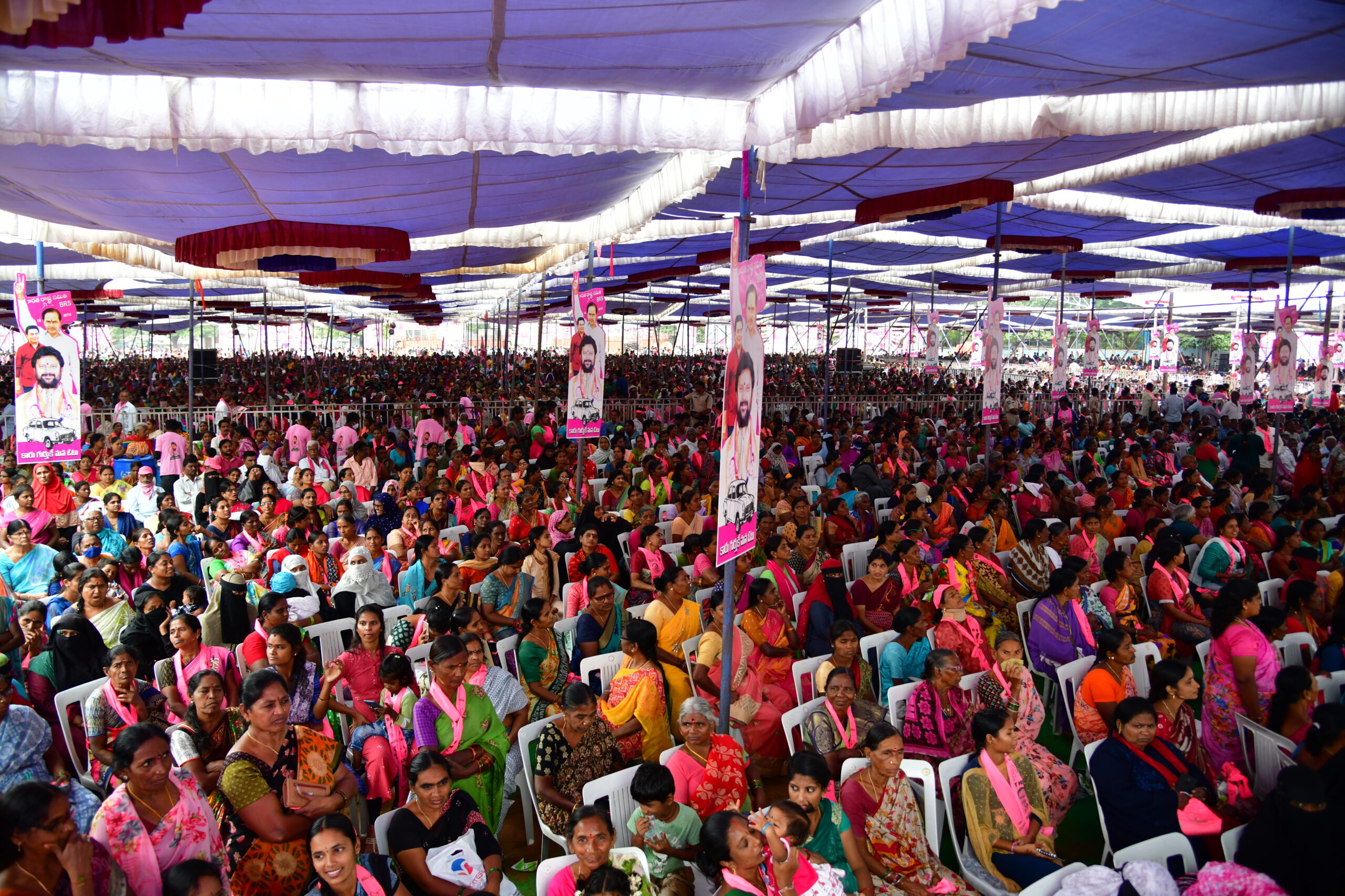 Brs Party President Kcr Participating In Praja Ashirvada Sabha At Ramagundam