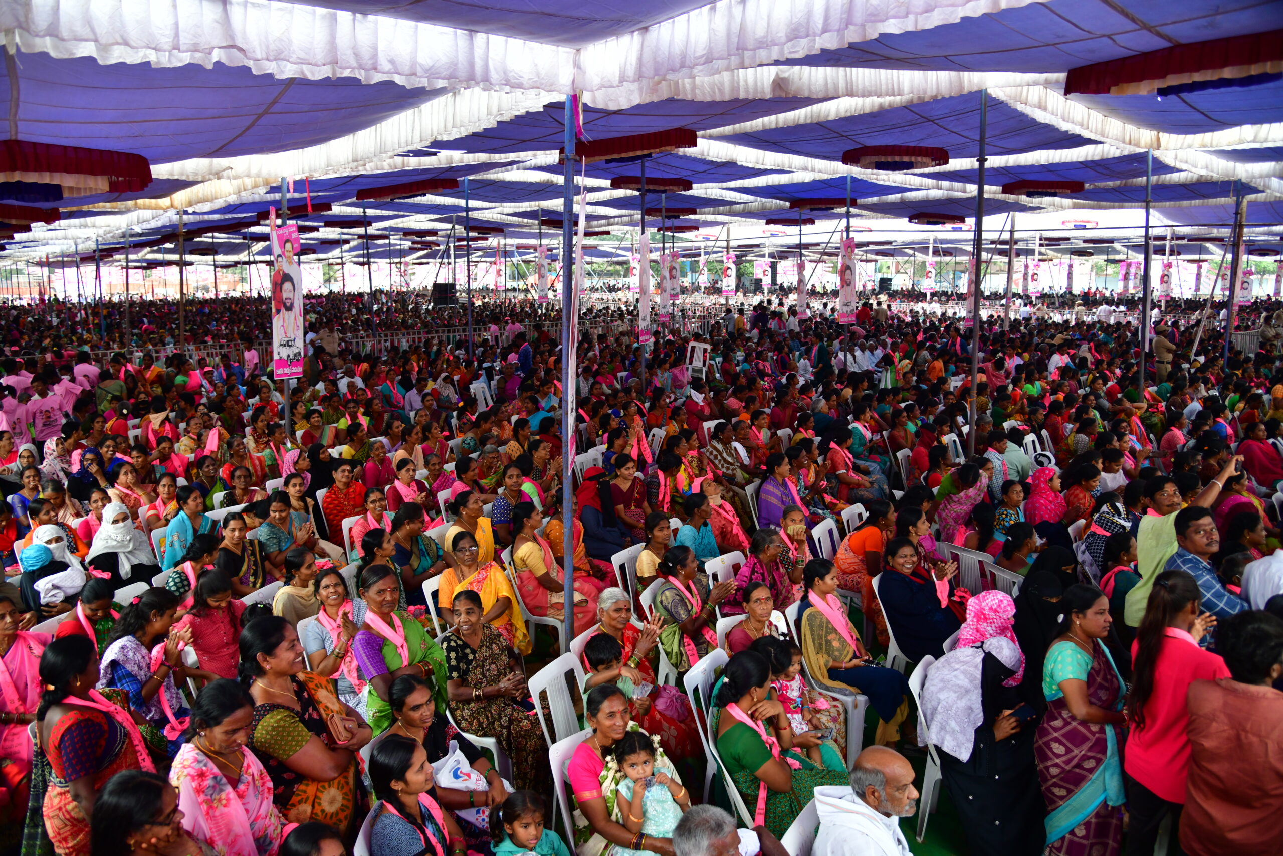 Brs Party President Kcr Participating In Praja Ashirvada Sabha At Ramagundam