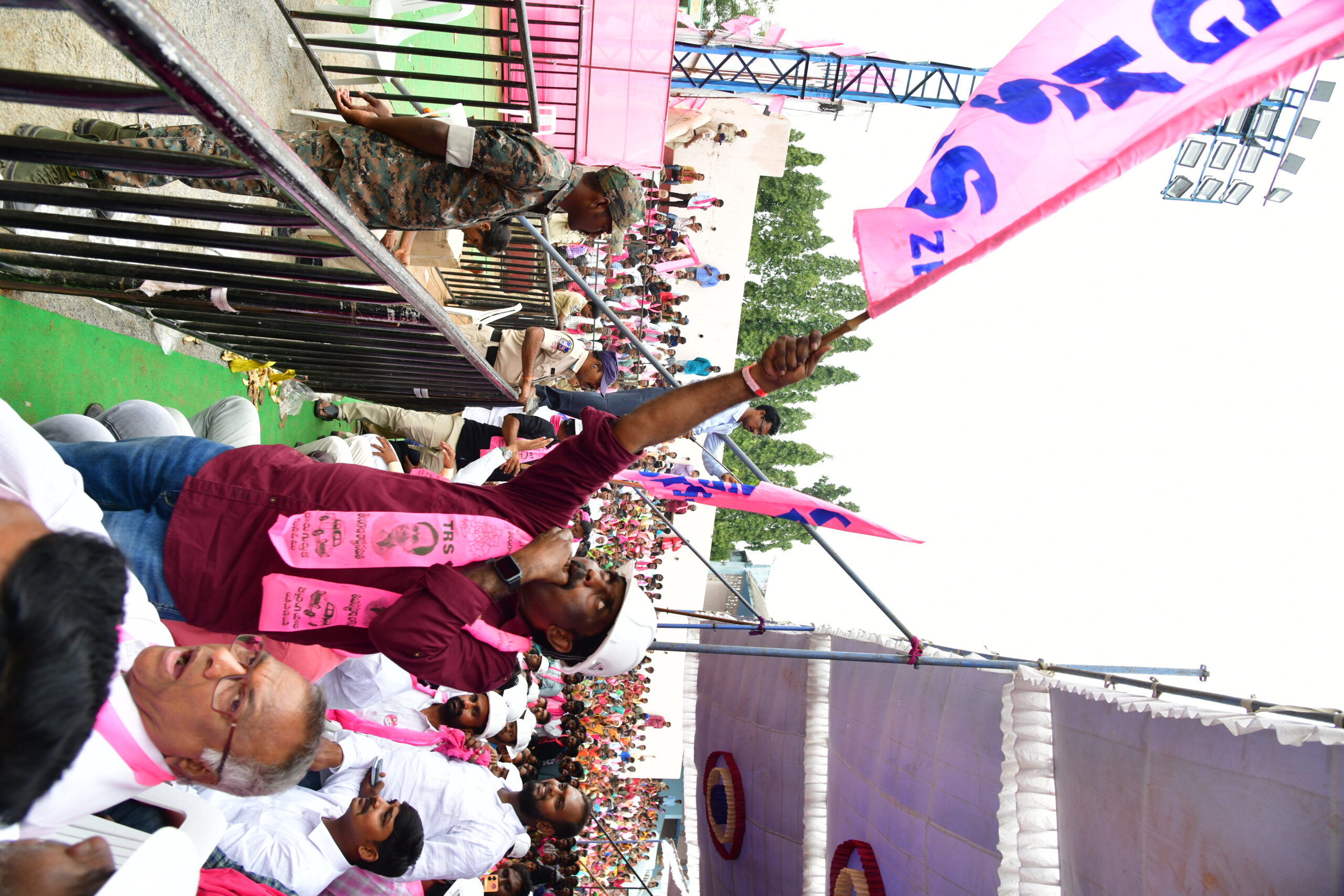 Brs Party President Kcr Participating In Praja Ashirvada Sabha At Ramagundam