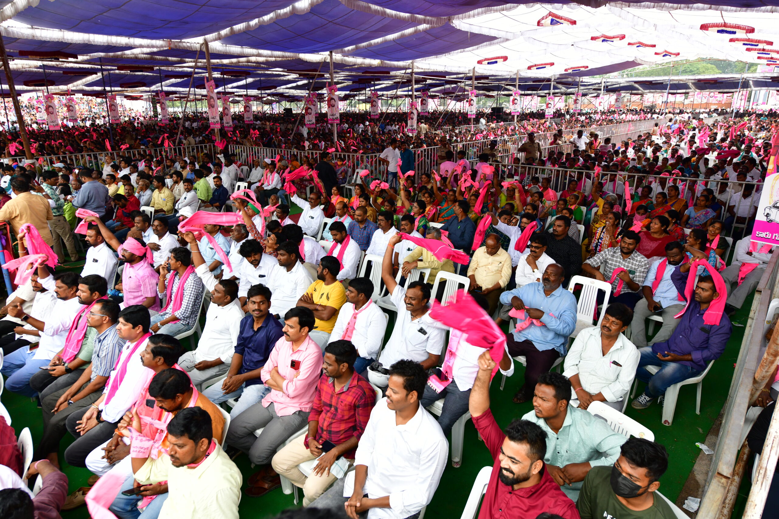Brs Party President Kcr Participating In Praja Ashirvada Sabha At Ramagundam