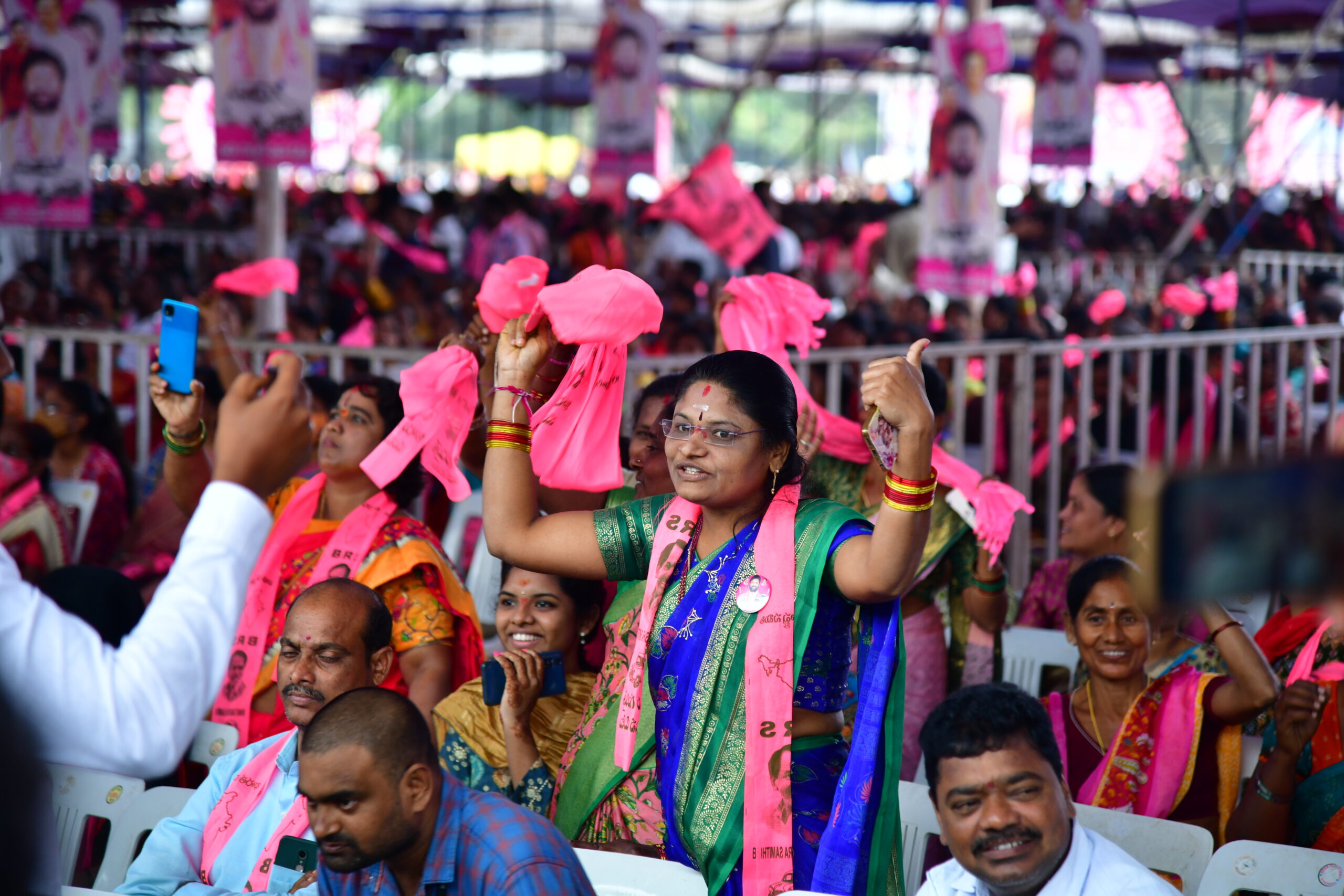 Brs Party President Kcr Participating In Praja Ashirvada Sabha At Ramagundam