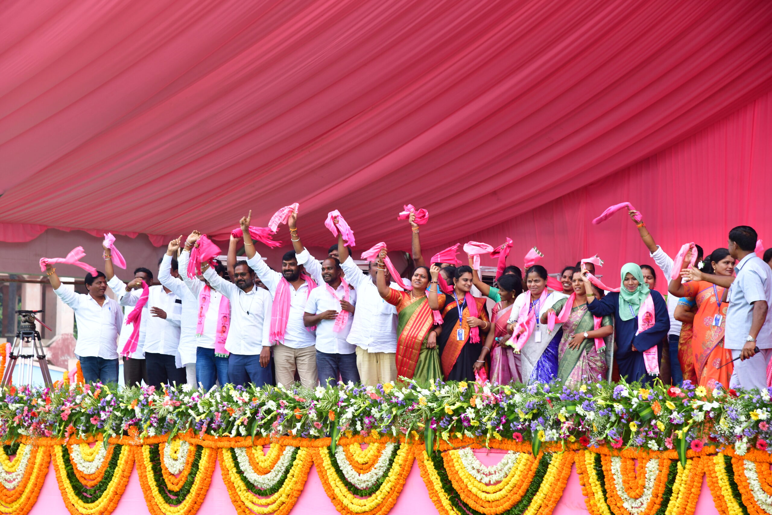 Brs Party President Kcr Participating In Praja Ashirvada Sabha At Ramagundam