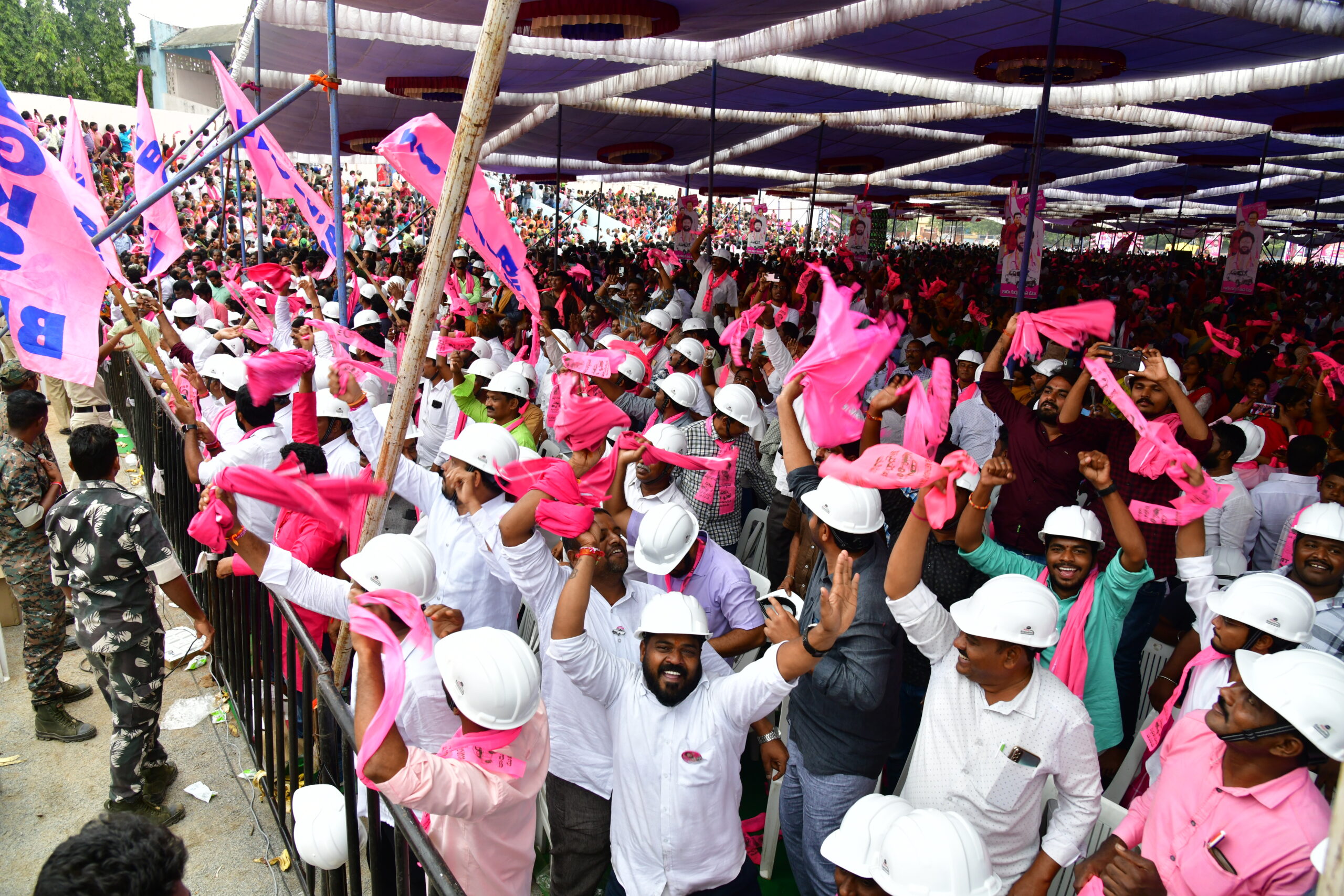 Brs Party President Kcr Participating In Praja Ashirvada Sabha At Ramagundam