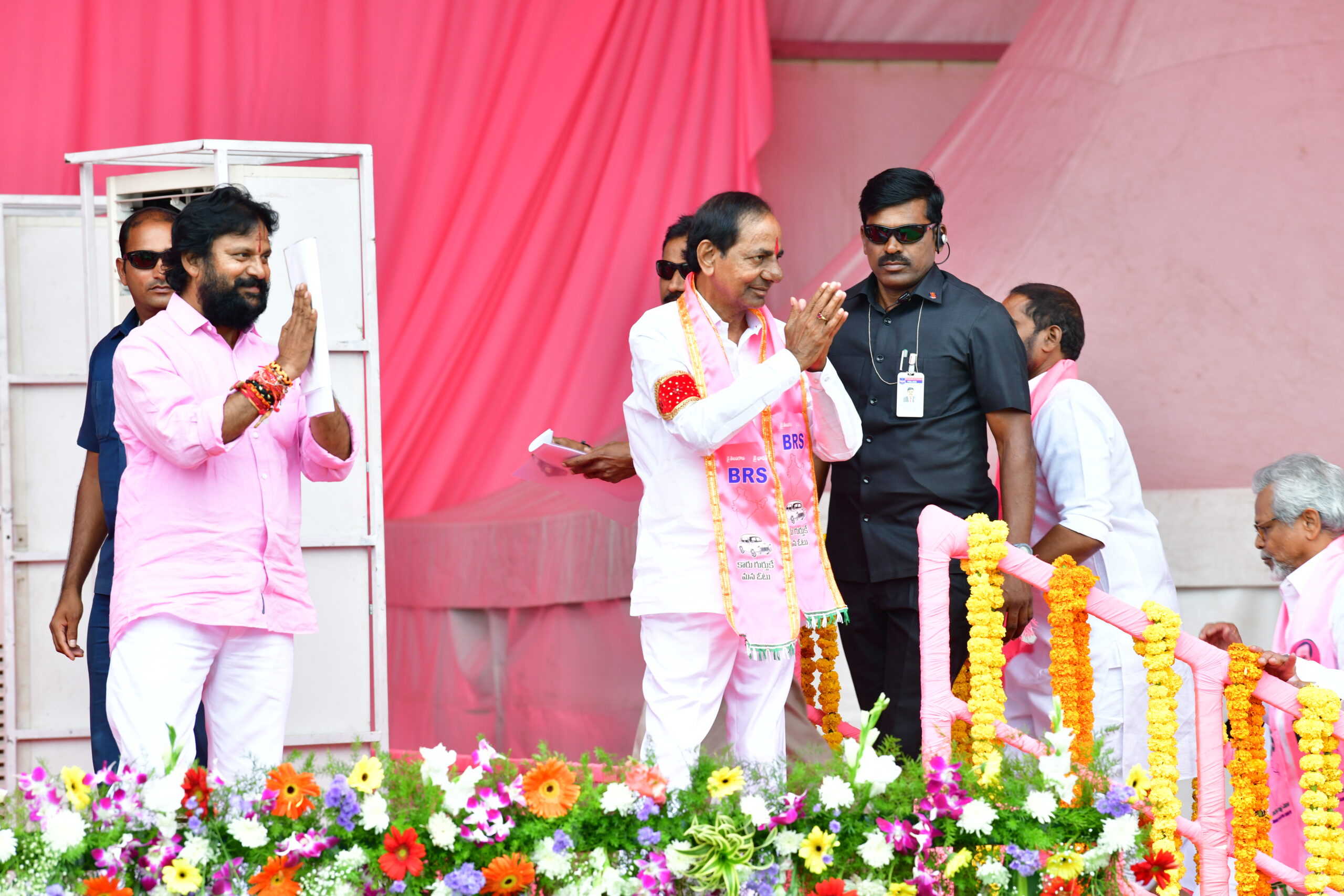 Brs Party President Kcr Participating In Praja Ashirvada Sabha At Ramagundam