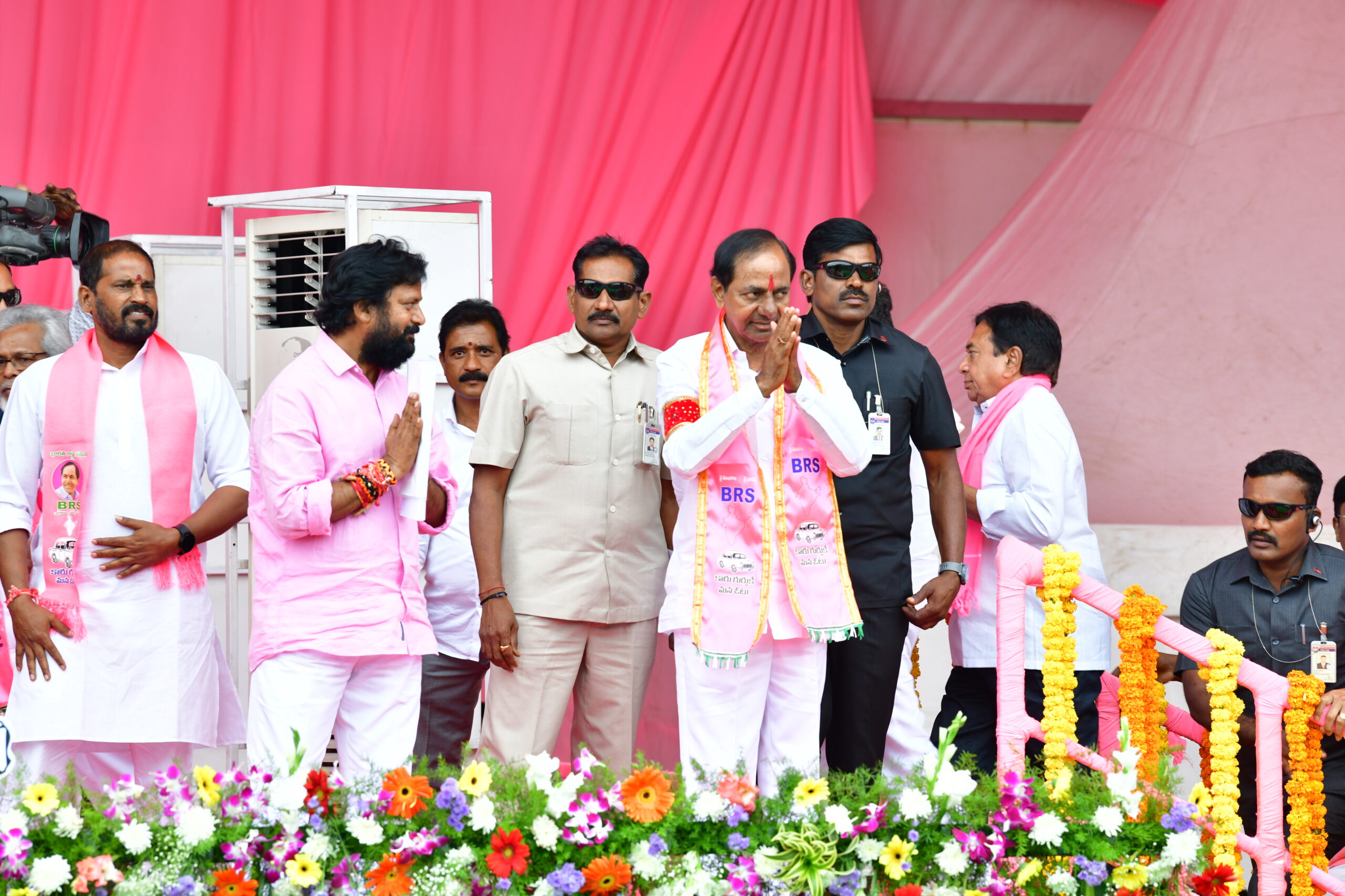 Brs Party President Kcr Participating In Praja Ashirvada Sabha At Ramagundam