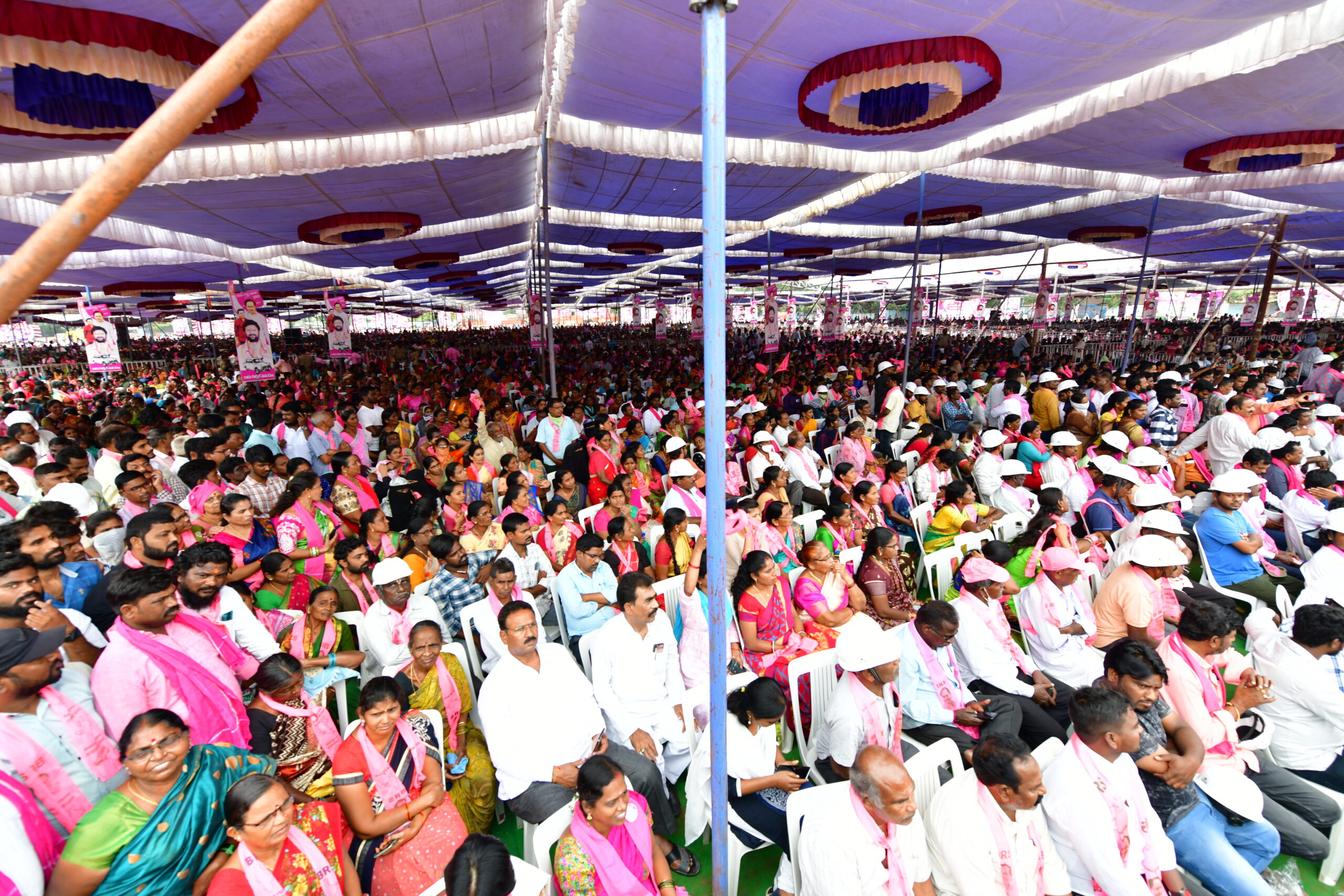 Brs Party President Kcr Participating In Praja Ashirvada Sabha At Ramagundam