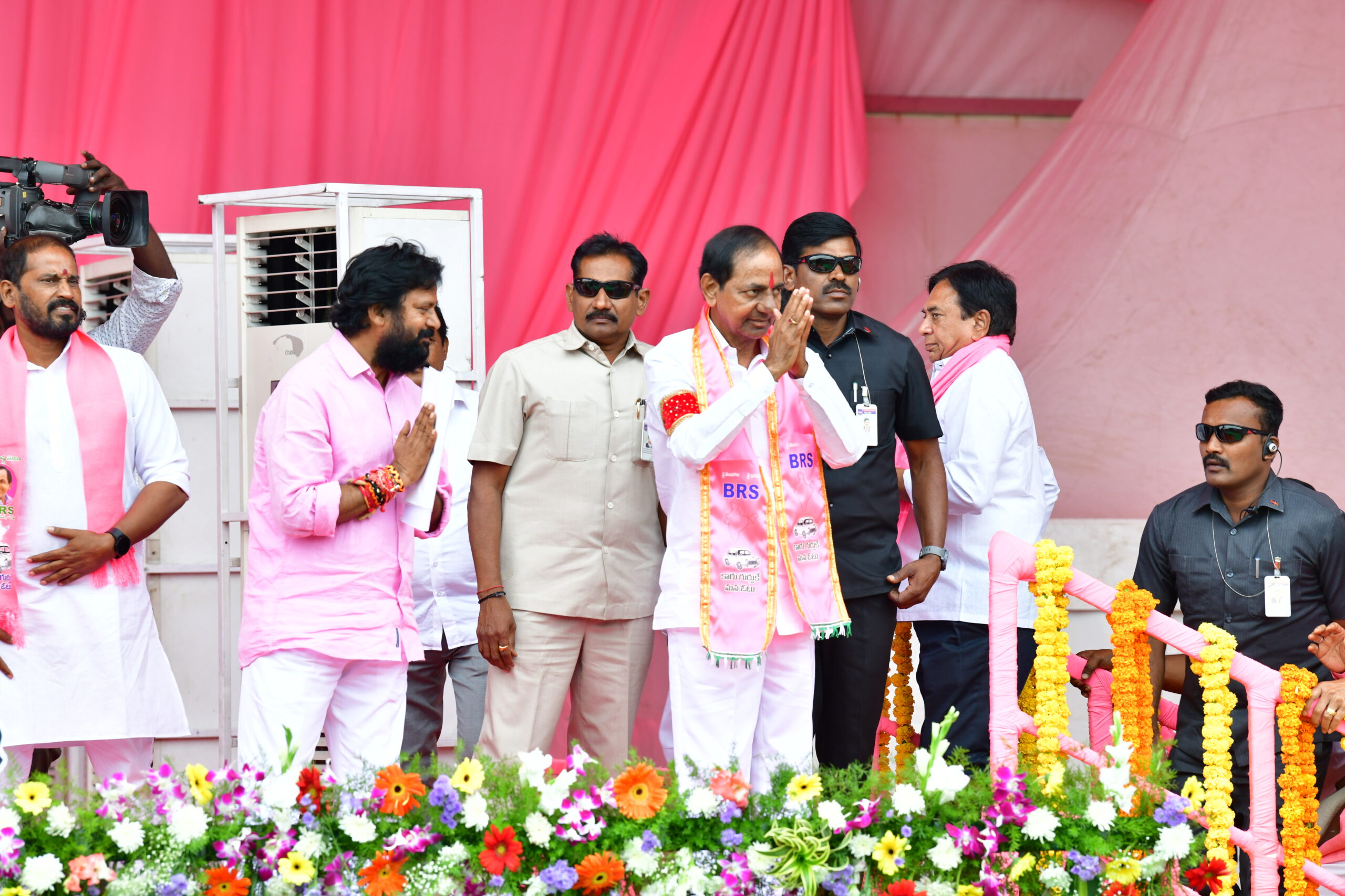 Brs Party President Kcr Participating In Praja Ashirvada Sabha At Ramagundam