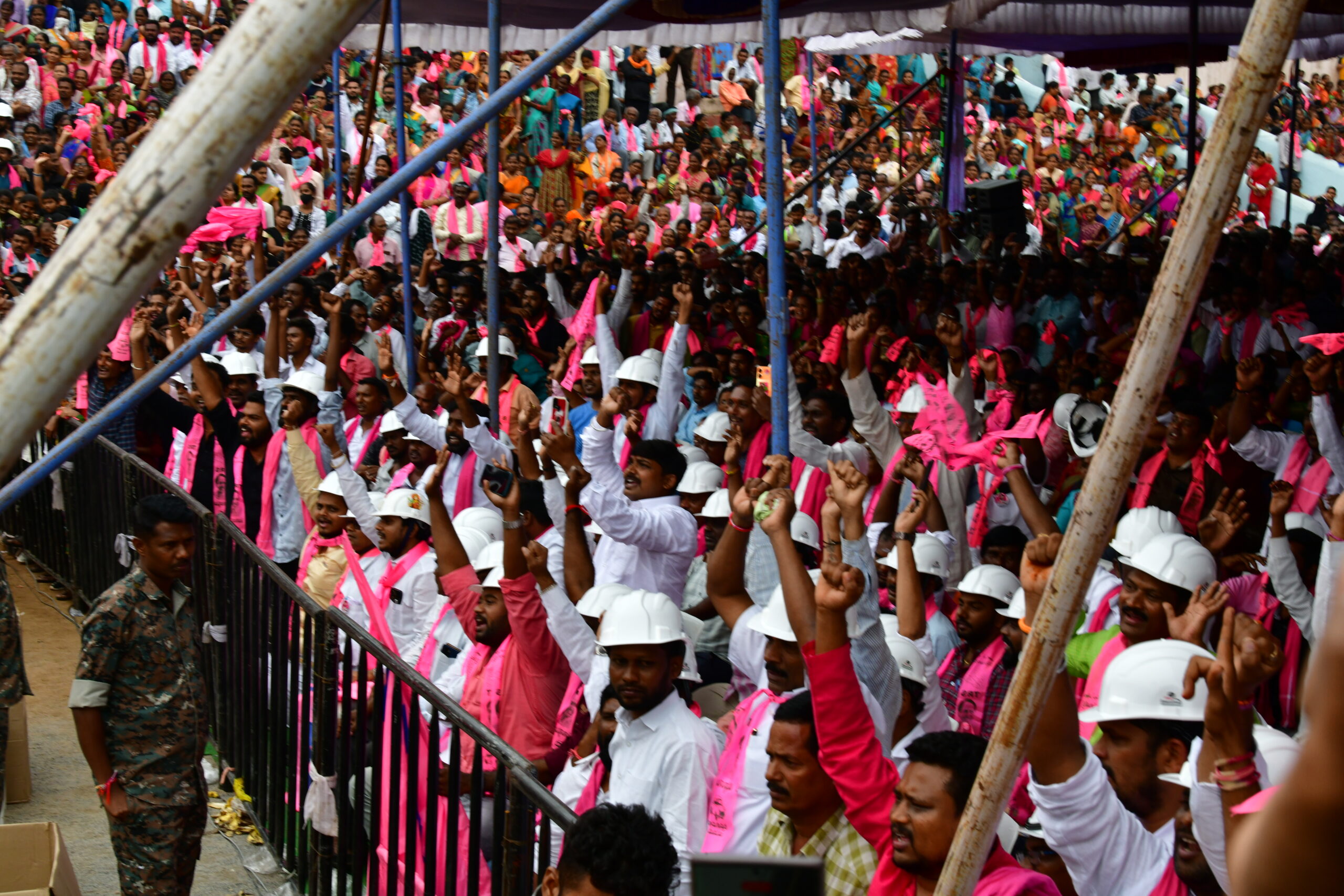 Brs Party President Kcr Participating In Praja Ashirvada Sabha At Ramagundam