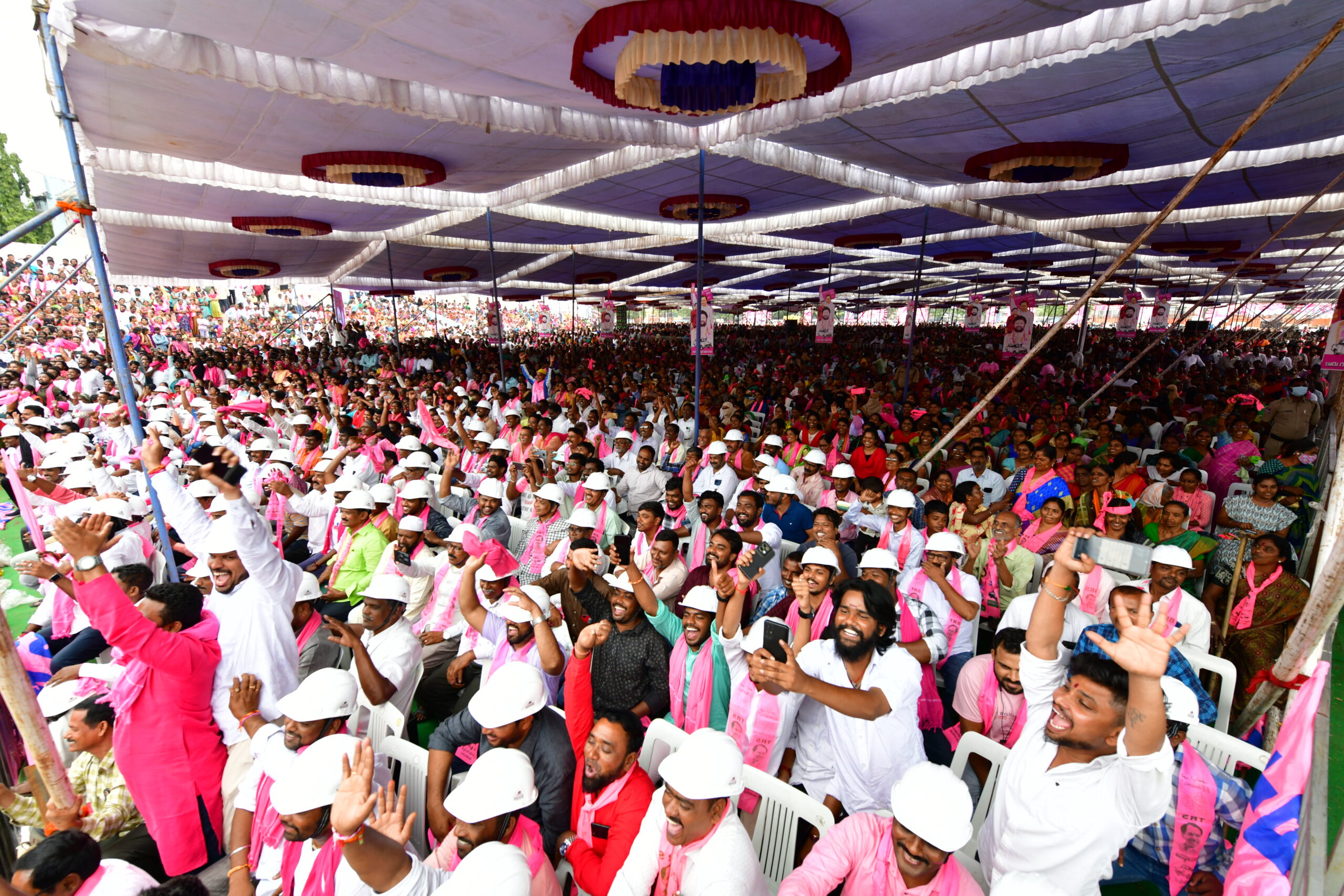 Brs Party President Kcr Participating In Praja Ashirvada Sabha At Ramagundam