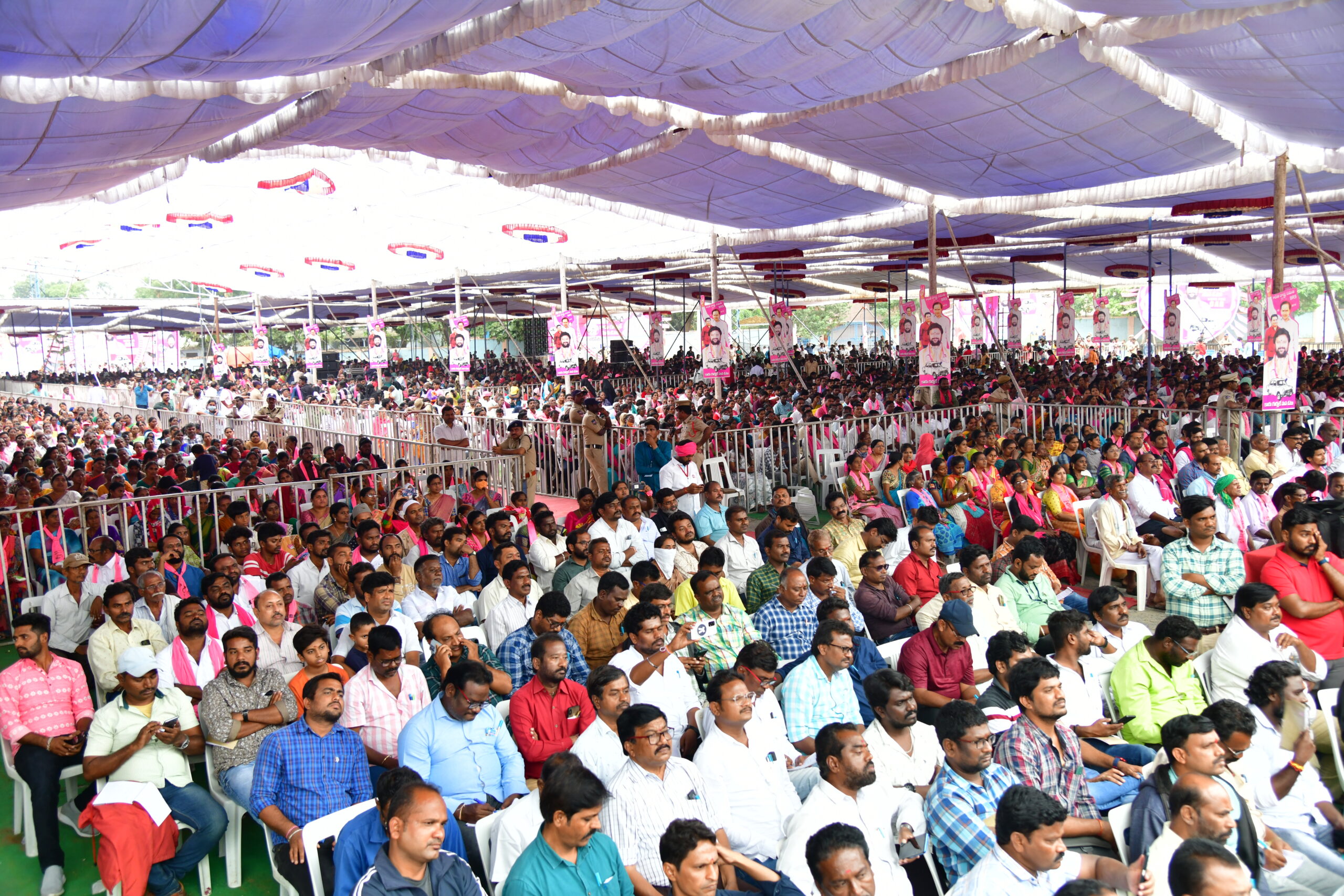 Brs Party President Kcr Participating In Praja Ashirvada Sabha At Ramagundam