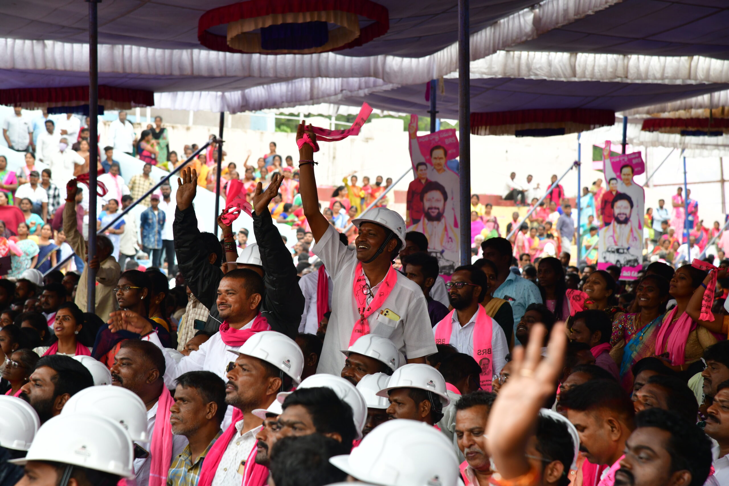Brs Party President Kcr Participating In Praja Ashirvada Sabha At Ramagundam