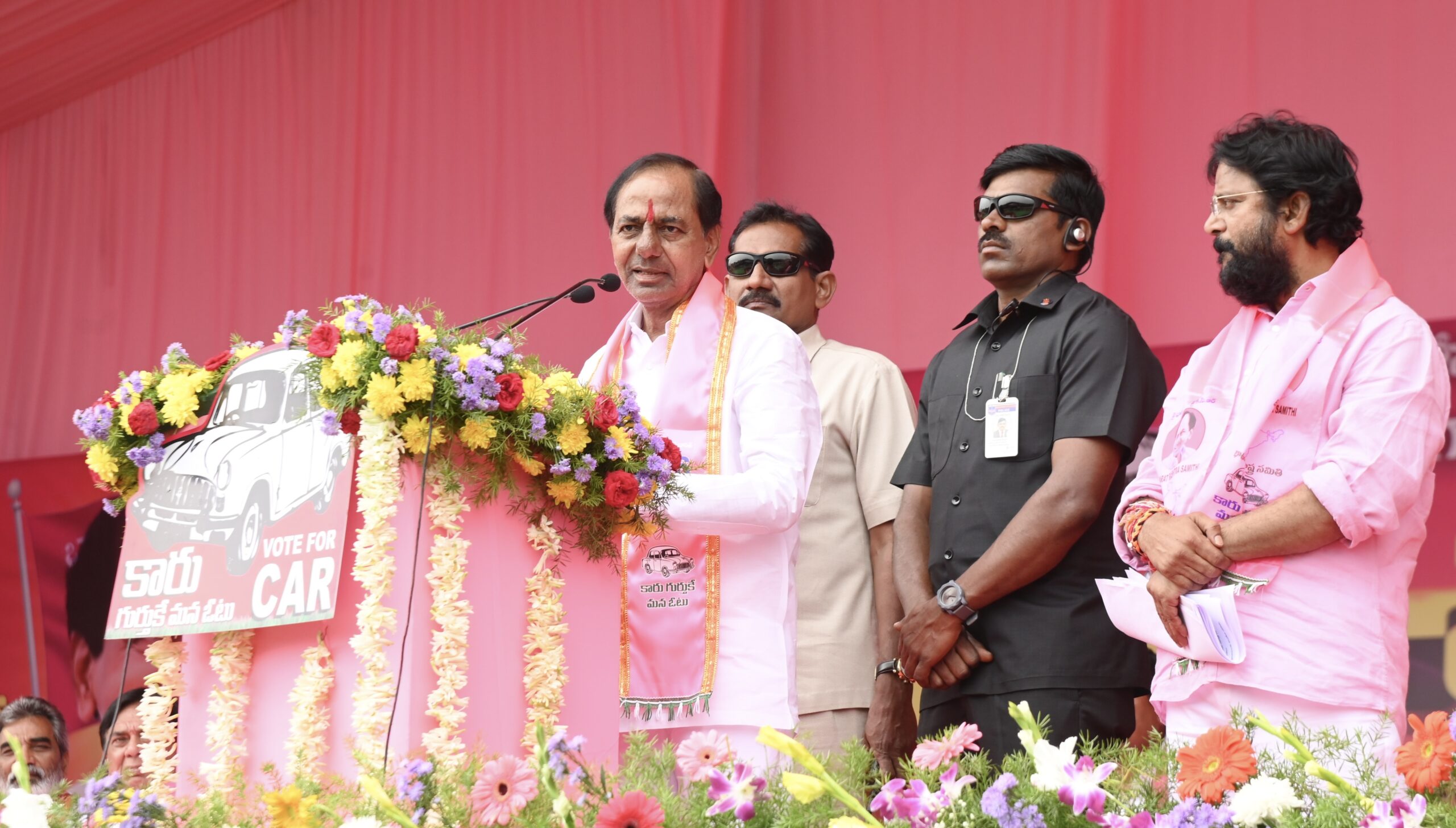 Brs Party President Kcr Participating In Praja Ashirvada Sabha At Ramagundam