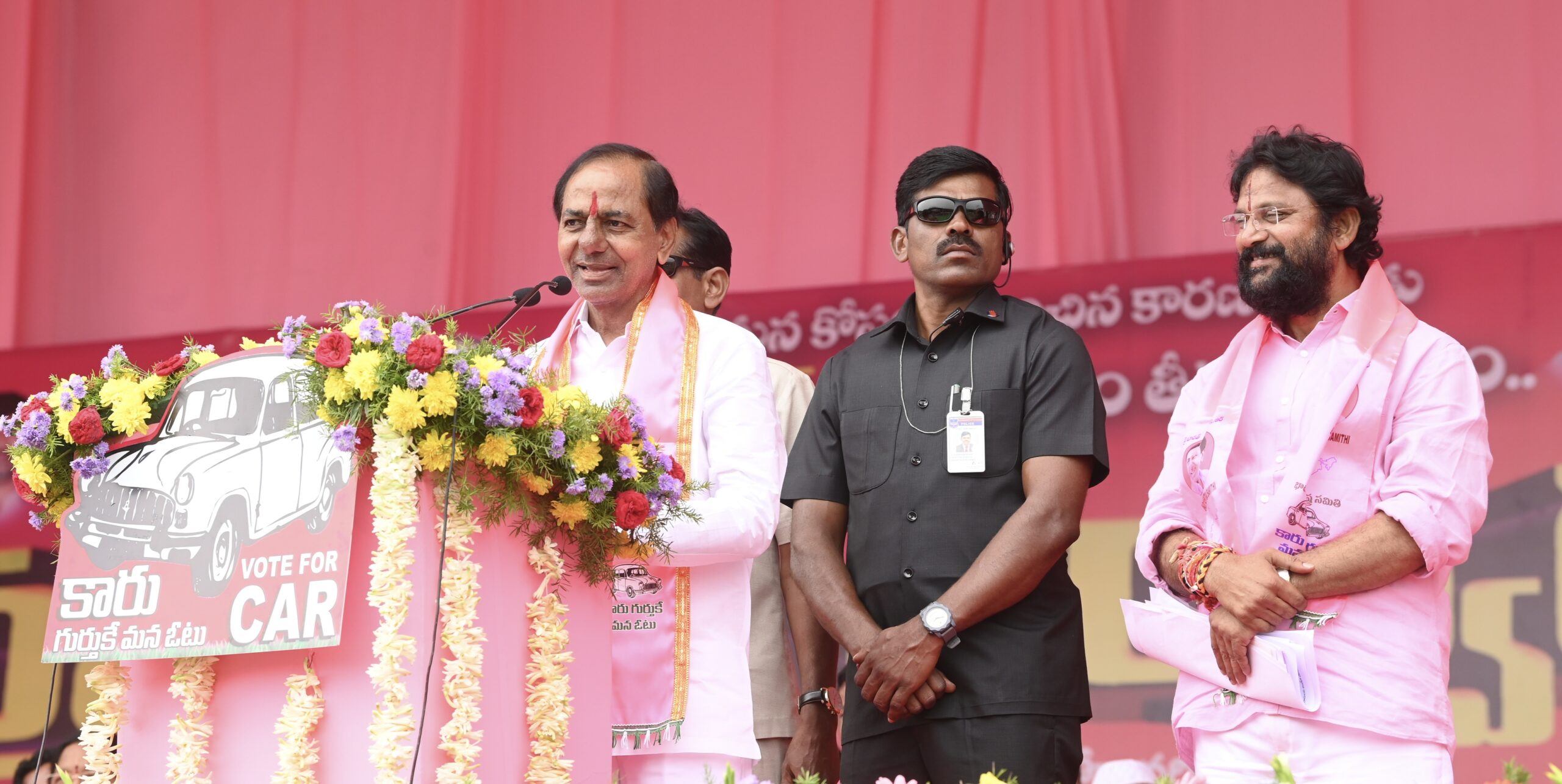 Brs Party President Kcr Participating In Praja Ashirvada Sabha At Ramagundam