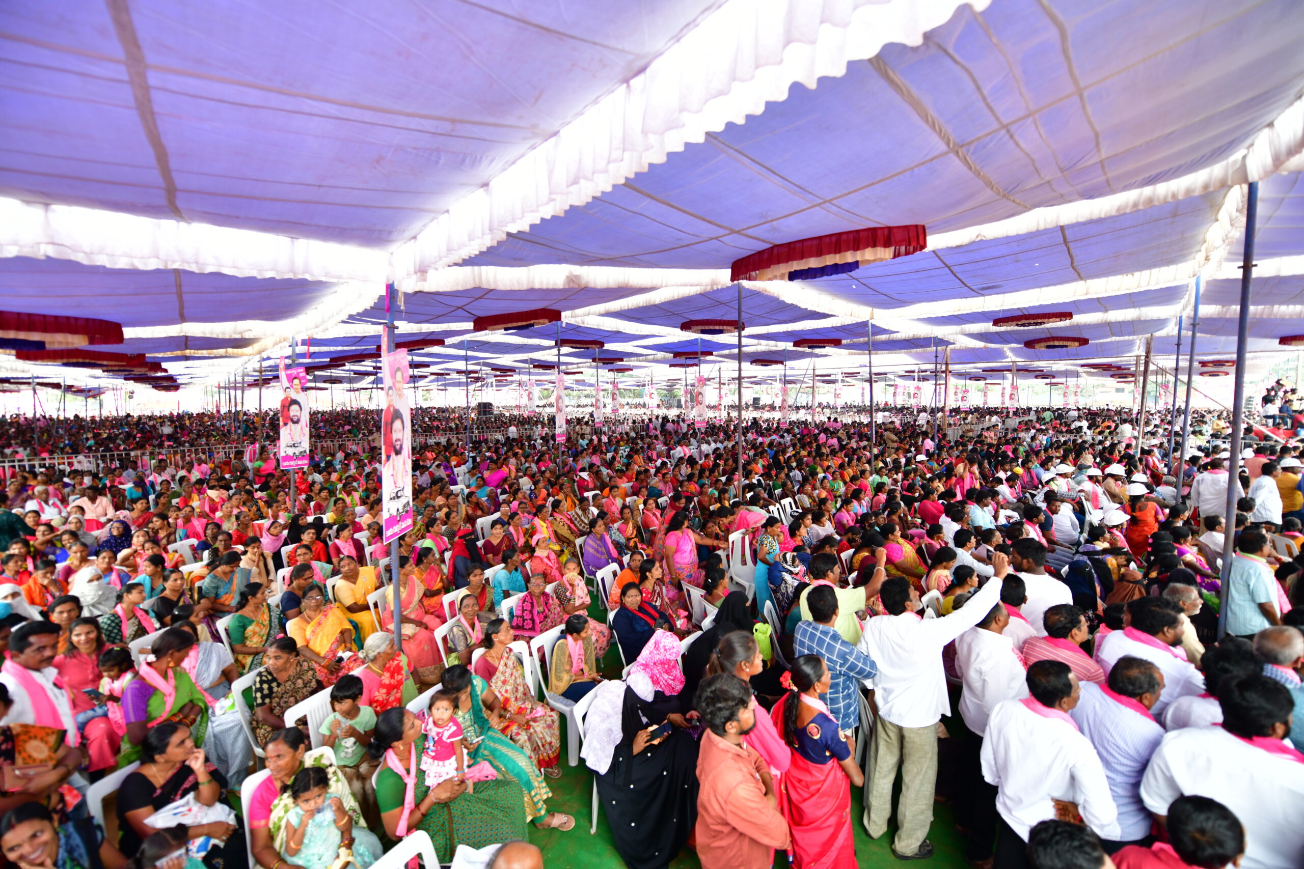 Brs Party President Kcr Participating In Praja Ashirvada Sabha At Ramagundam