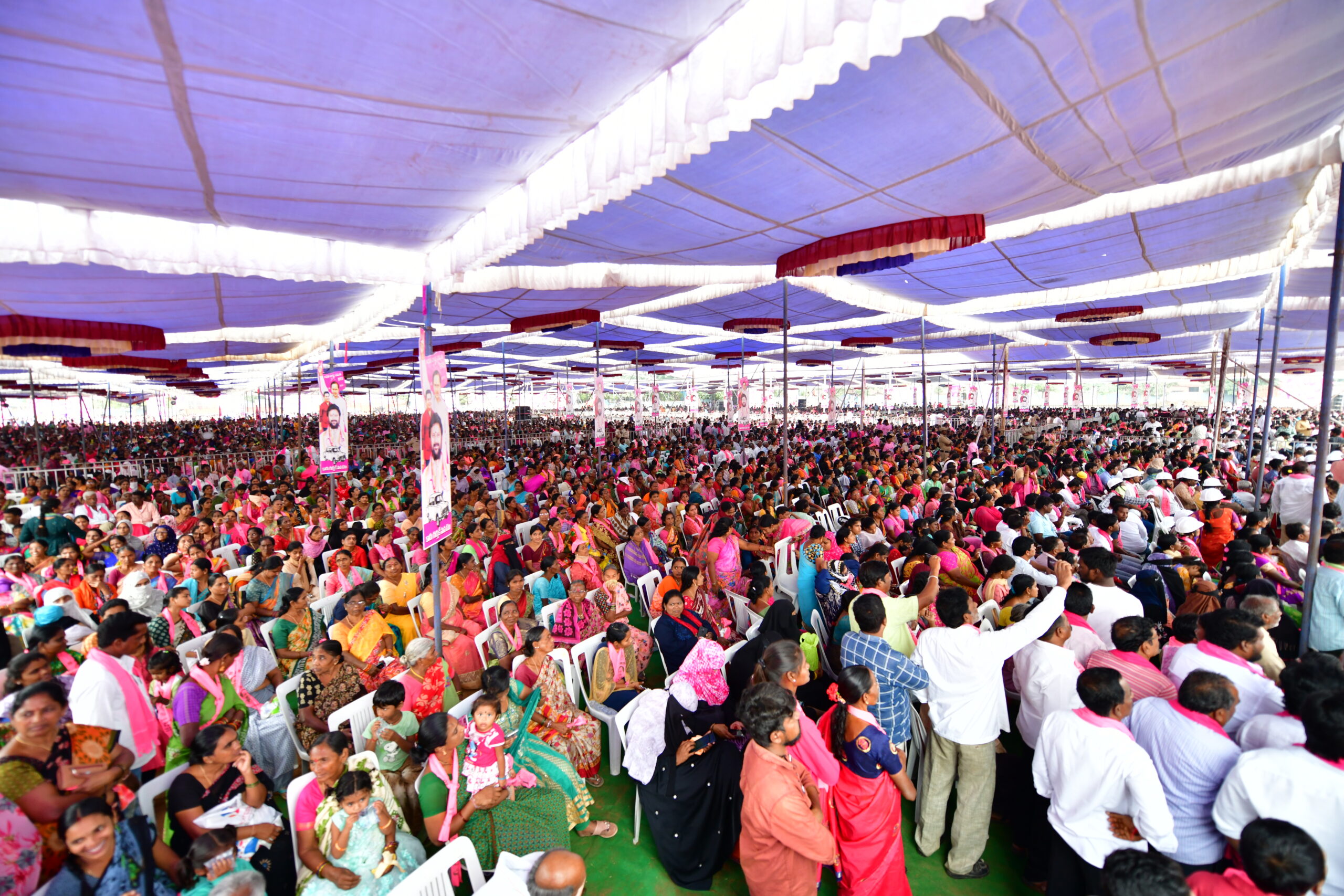 Brs Party President Kcr Participating In Praja Ashirvada Sabha At Ramagundam