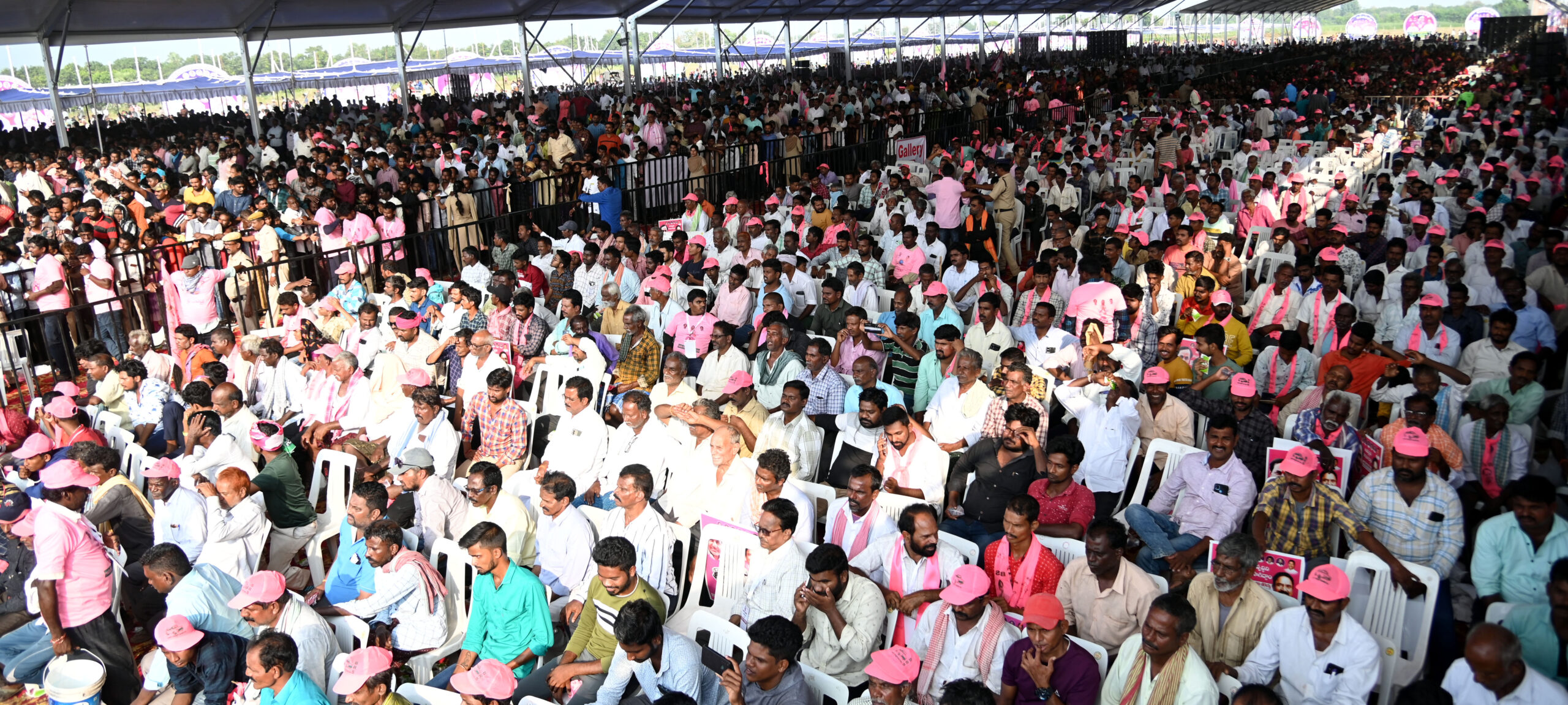 Brs Party President Kcr Participating In Praja Ashirvada Sabha At Sathupalli
