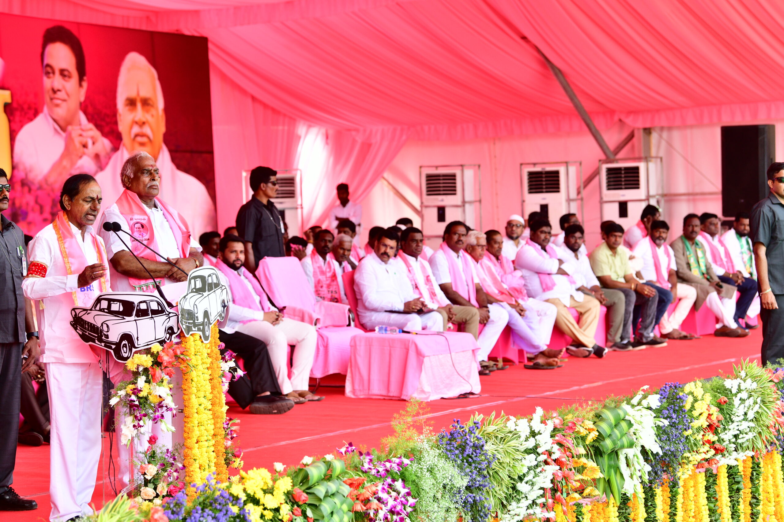 Brs Party President Kcr Participating In Praja Ashirvada Sabha At Sirpur (43)