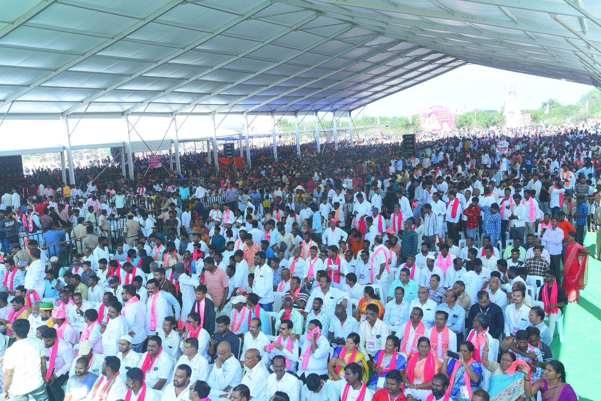 Brs Party President Kcr Participating In Praja Ashirvada Sabha At Tandur