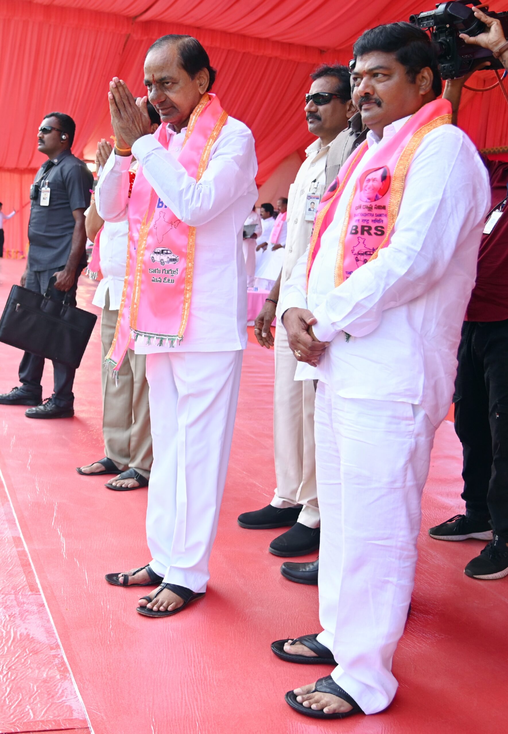 Brs Party President Kcr Participating In Praja Ashirvada Sabha At Warangal