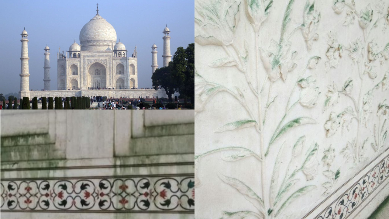 Taj Mahal: హ‌రిత వ‌ర్ణంలోకి పాల‌రాతి క‌ట్ట‌డం.. రంగు మారుతున్న తాజ్ మ‌హ‌ల్