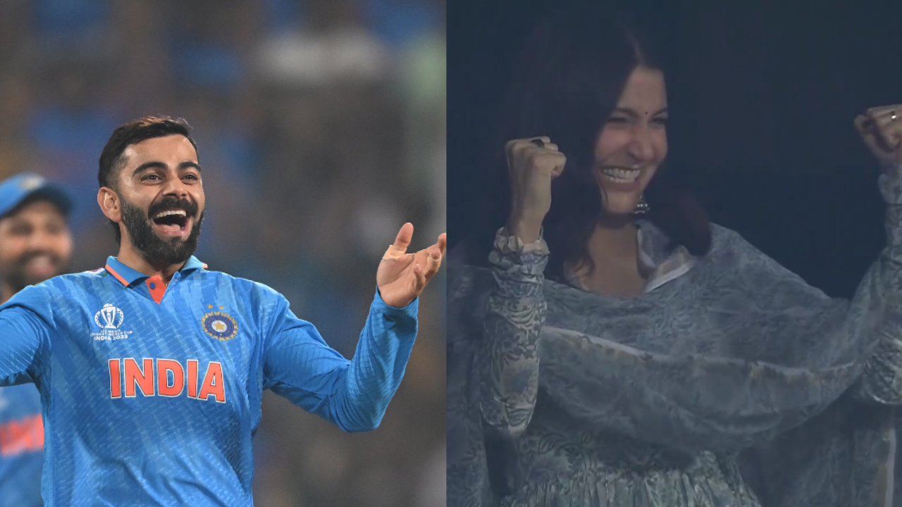 IND vs NED:  తొమ్మిదేండ్ల తర్వాత వికెట్ తీసిన కోహ్లీ.. అనుష్క రియాక్షన్ చూశారా..! వీడియో వైరల్