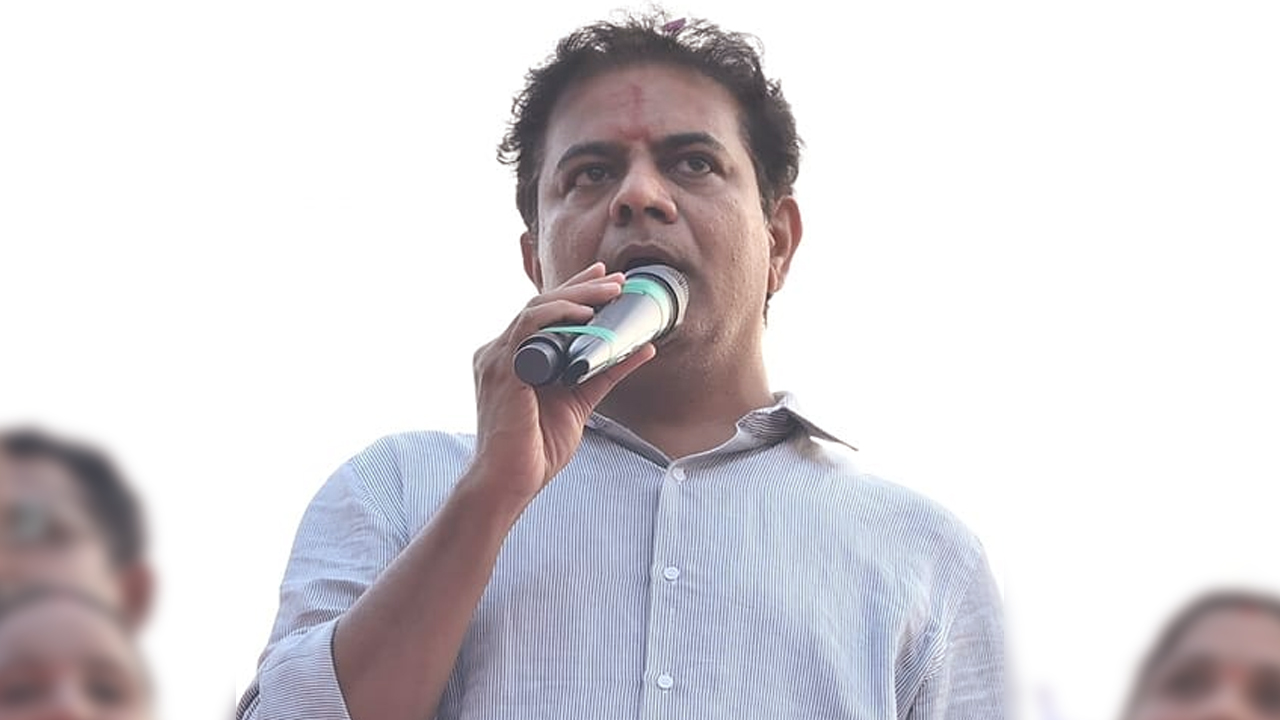 Minister KTR | కాంగ్రెస్‌, బీజేపీ పార్టీలు మిడిల్‌ డ్రాపే.. నర్సాపూర్‌ రోడ్‌షోలో కేటీఆర్‌