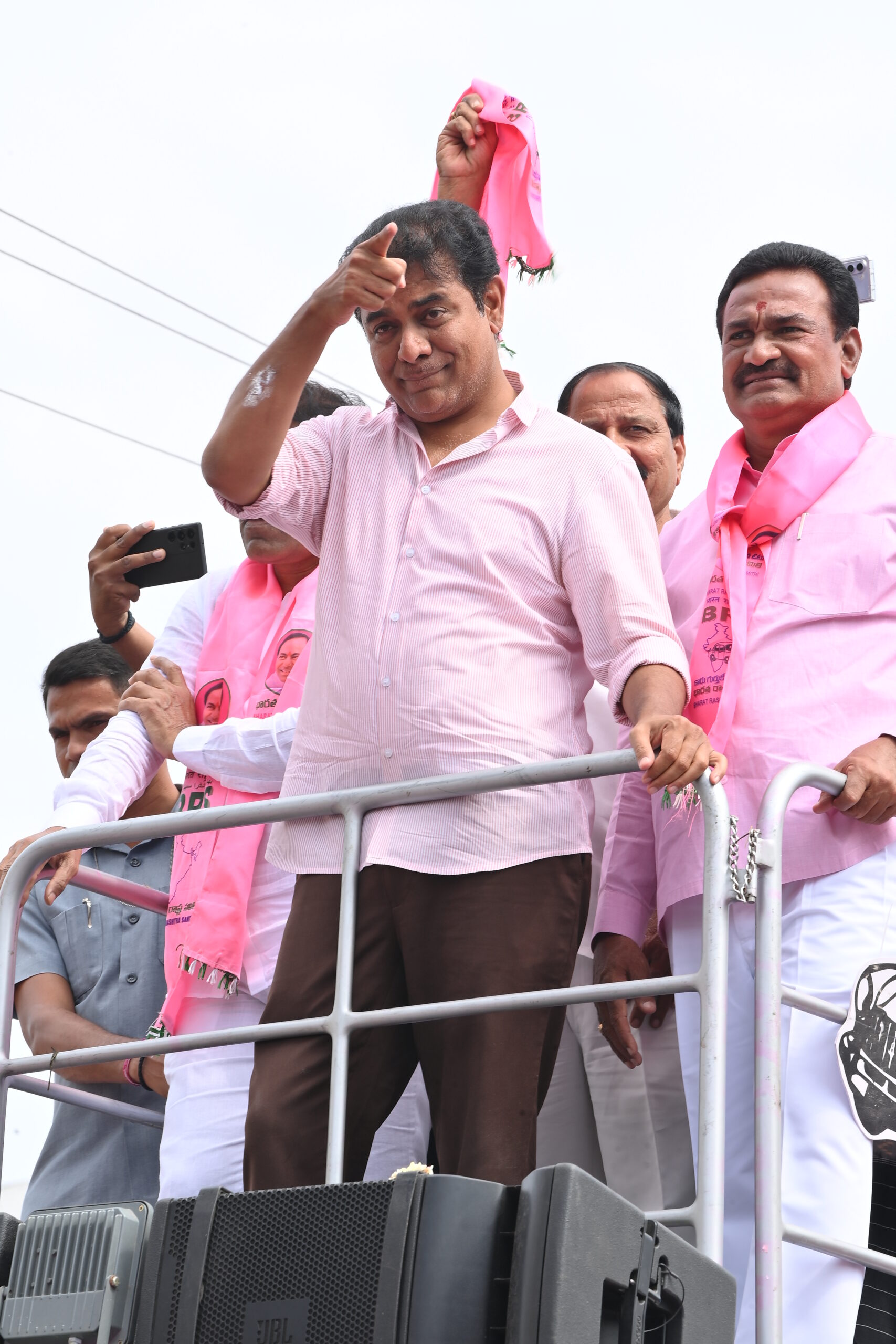 Ktr Participating In Road Show At Kamareddy