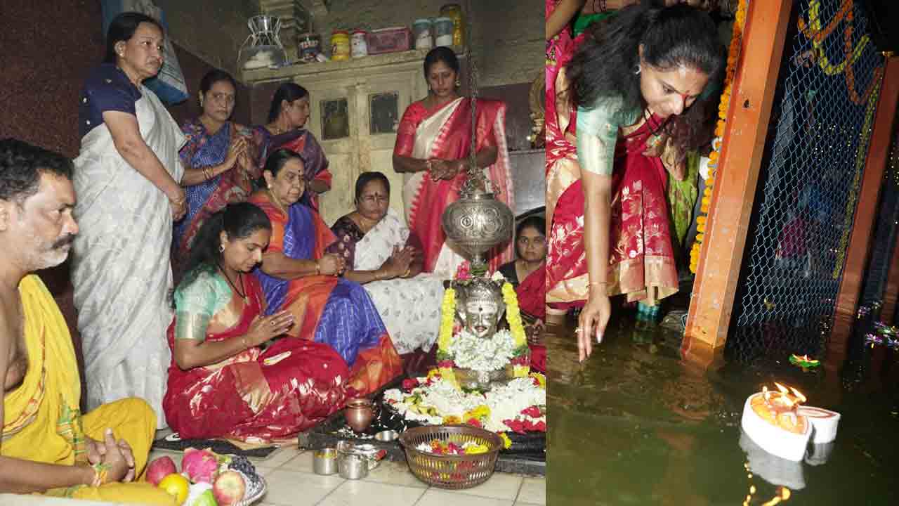 BRS MLC Kavitha | నీలకంఠేశ్వర స్వామి ఆలయంలో కార్తీక దీపోత్సవం.. ఎమ్మెల్సీ కవిత ప్ర‌త్యేక పూజ‌లు