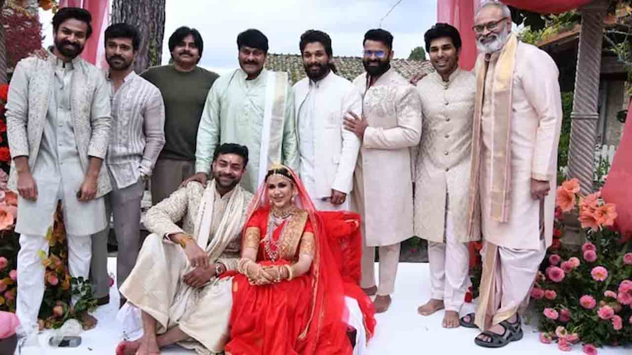 Mega Heroes | ఒకే ఫ్రేమ్‌లో కనువిందు చేసిన మెగా హీరోలు.. ఫొటో షేర్‌ చేసిన చిరంజీవి