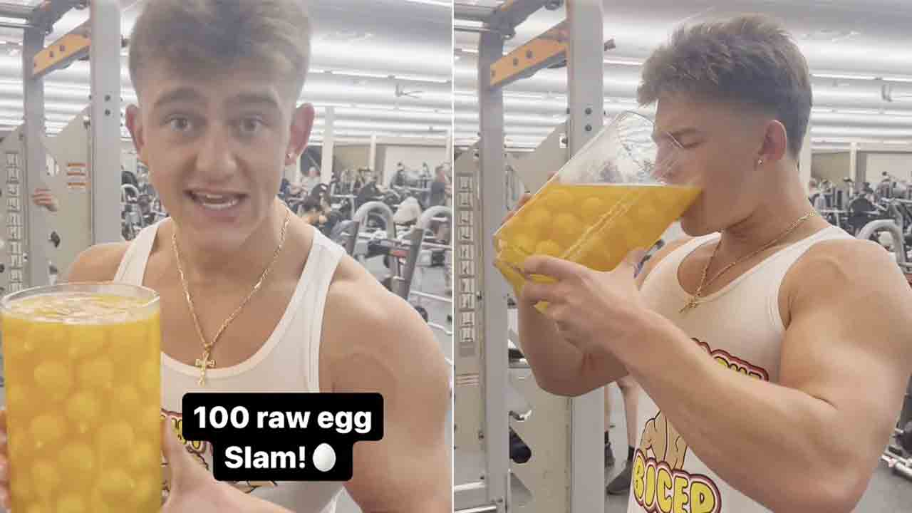 Raw Eggs | వంద పచ్చిగుడ్లను ఒకేసారి తాగిన యూట్యూబర్‌.. వీడియో