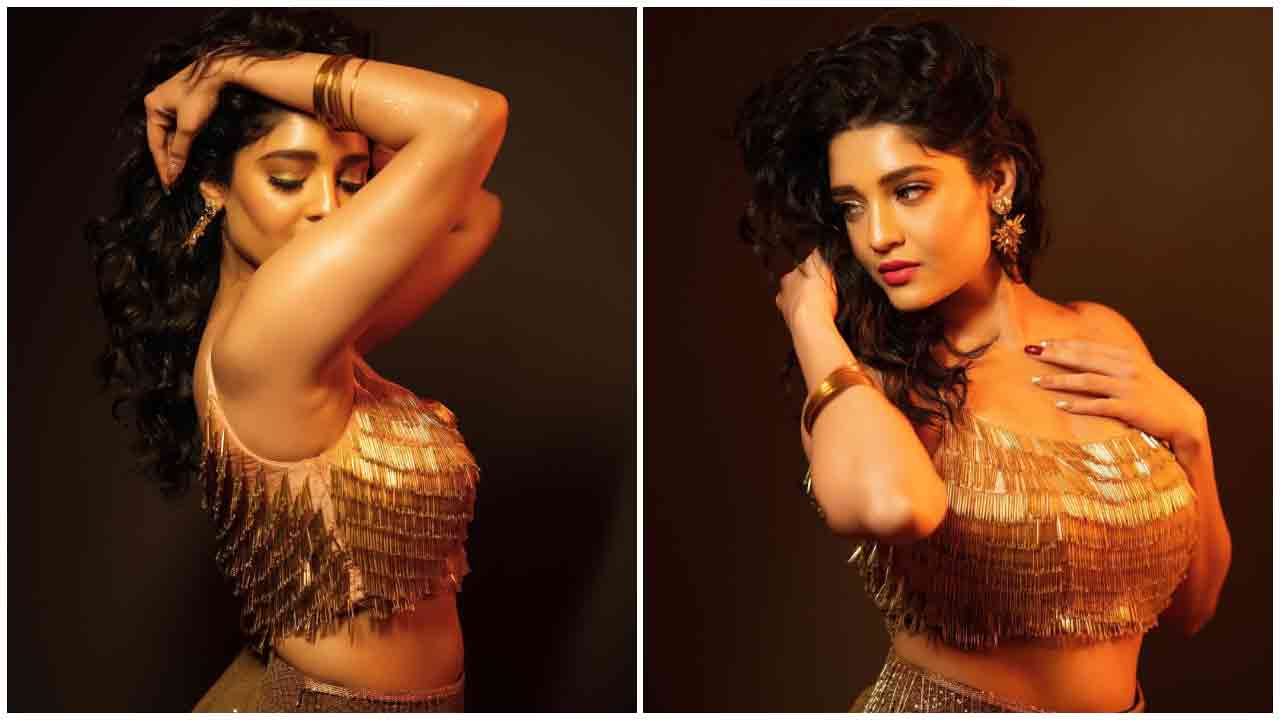 Ritika Singh | గోల్డెన్ డ్రెస్‌లో సెగలు పుట్టిస్తున్న రితికా సింగ్..
