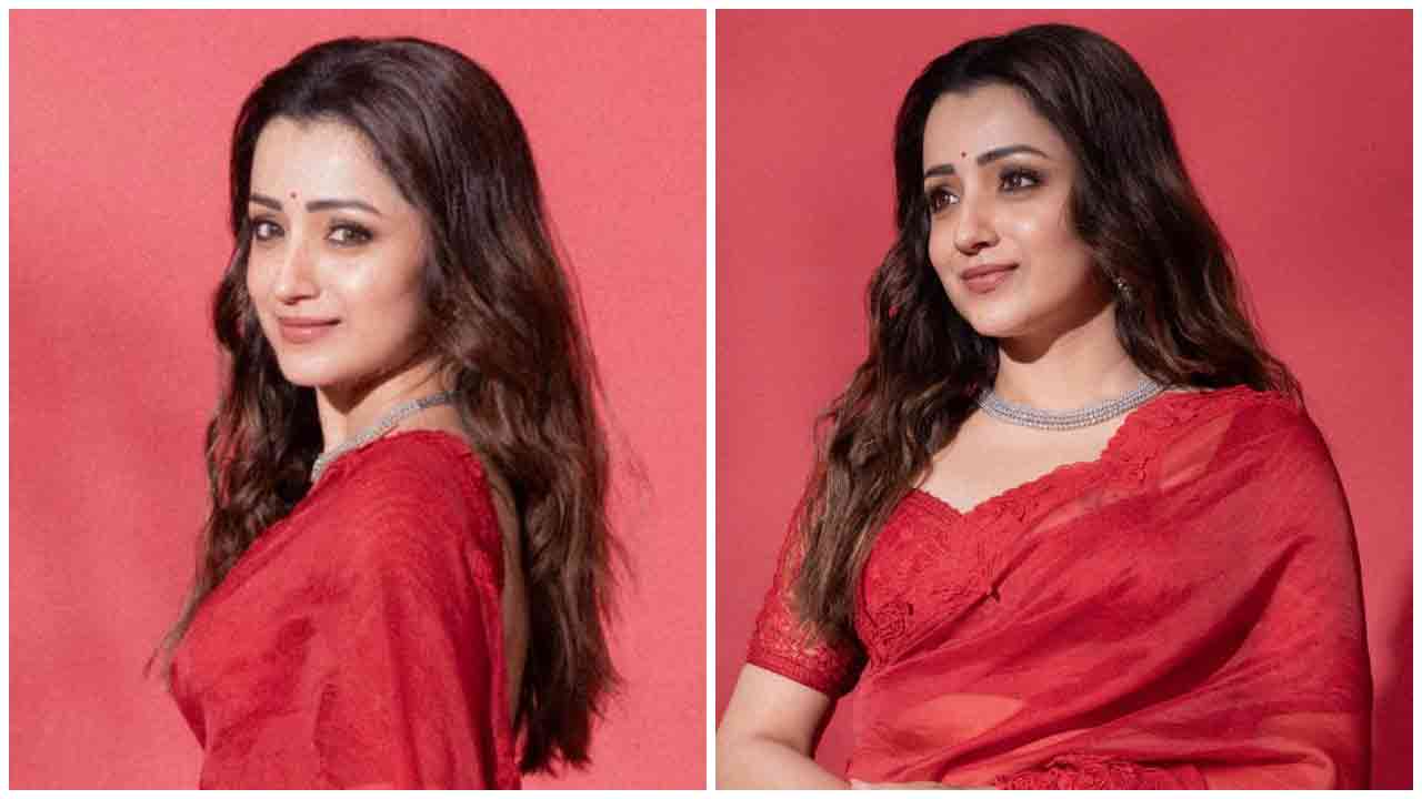 Trisha Krishnan | ఎరుపెక్కిన అందాలతో మురిపిస్తున్న త్రిష..