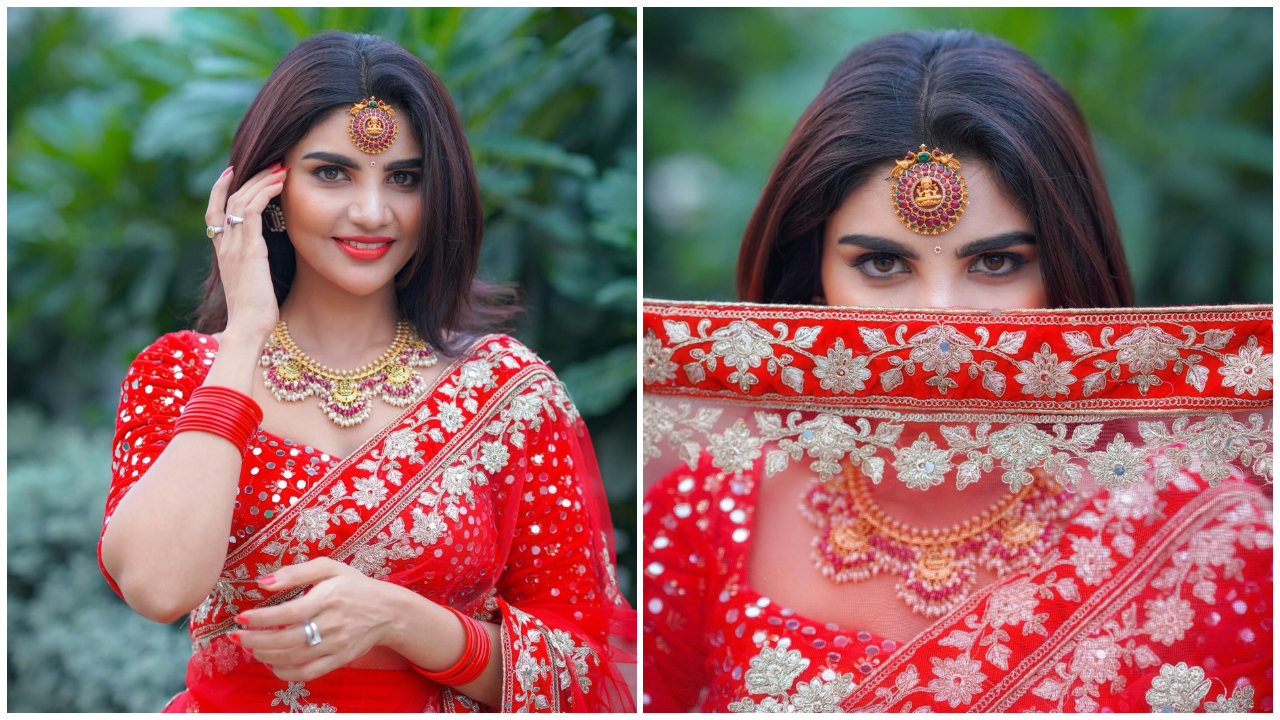 Varsha | తెలుగుదనం ఉట్టిపడేలా చీరకట్టులో పాపిట బిళ్ళెట్టుకుని ఆకట్టుకుంటున్న వర్ష..