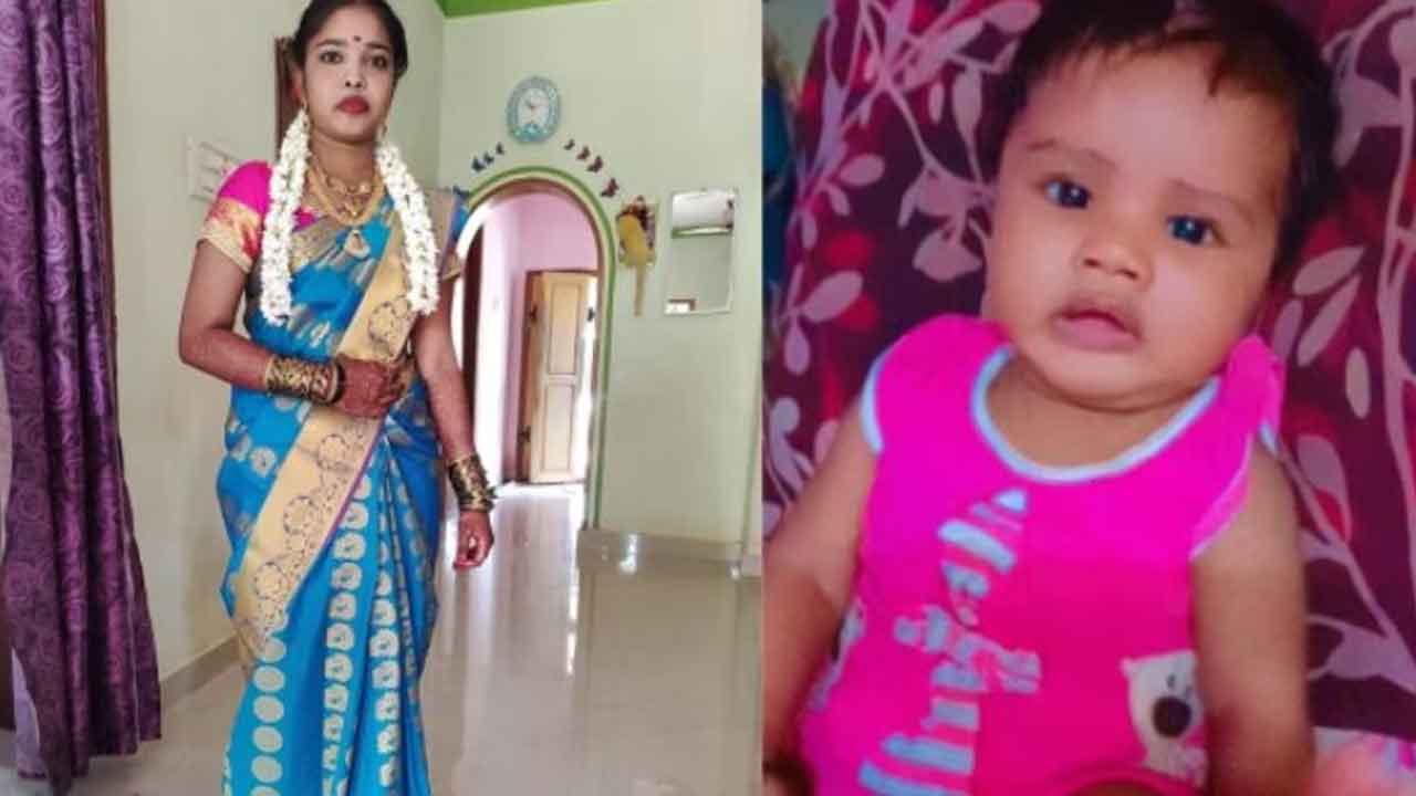 ఫుట్‌పాత్‌పై కరెంట్‌ తీగలు తాకి.. తల్లీబిడ్డ మృతి