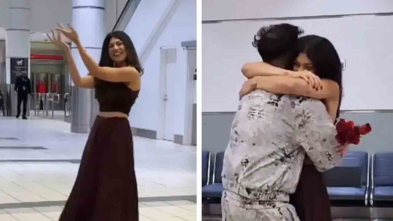 Viral Video | ఐదేళ్ల తర్వాత ప్రియుడిని కలుసుకున్న యువతి.. ఎయిర్‌పోర్ట్‌లో డ్యాన్స్‌తో స్వాగతం పలికి