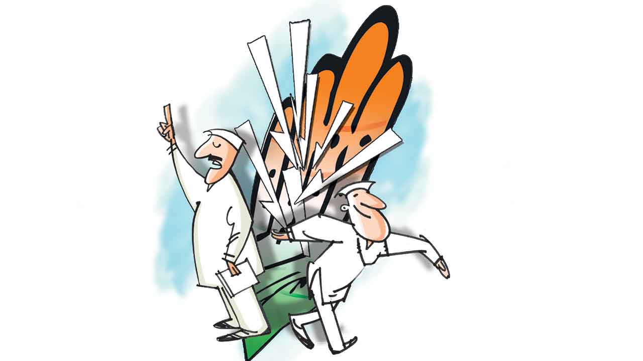 హస్తం.. డొల్లతనం