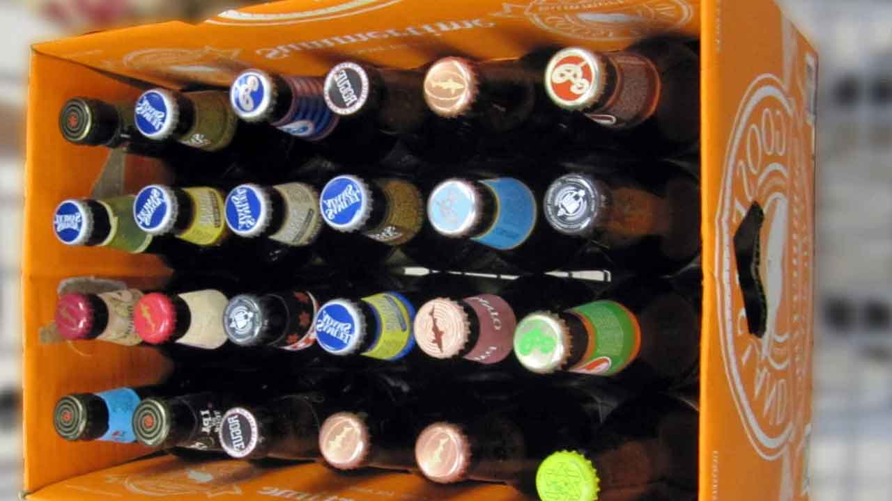 కారులో 24 బీర్లు.. కేసు నమోదు