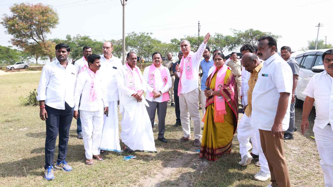 Minister Harish Rao | నర్సాపూర్‌లో ఈ నెల 16న సీఎం కేసీఆర్‌ సభ..ఏర్పాట్లను పరిశీలించిన మంత్రి హరీశ్‌ రావు